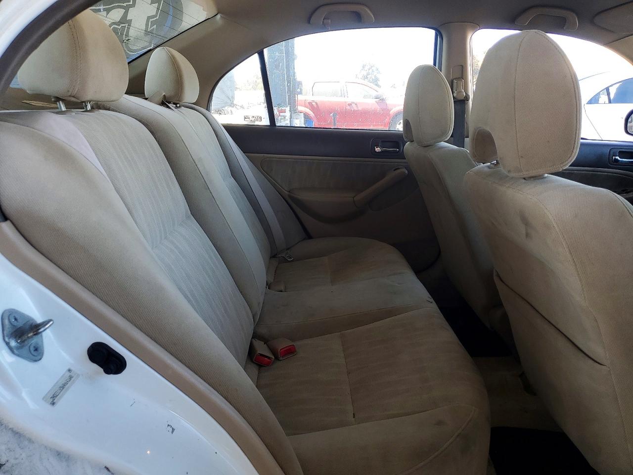 2004 Honda Civic Lx White vin: 2HGES16564H641648