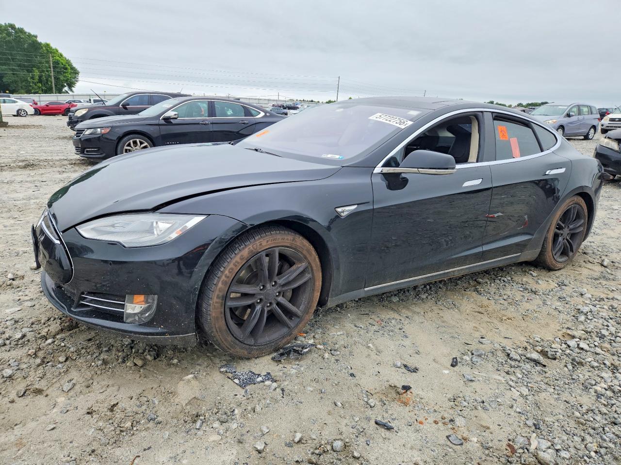 2013 Tesla Model S Black vin: 5YJSA1CN3DFP26350