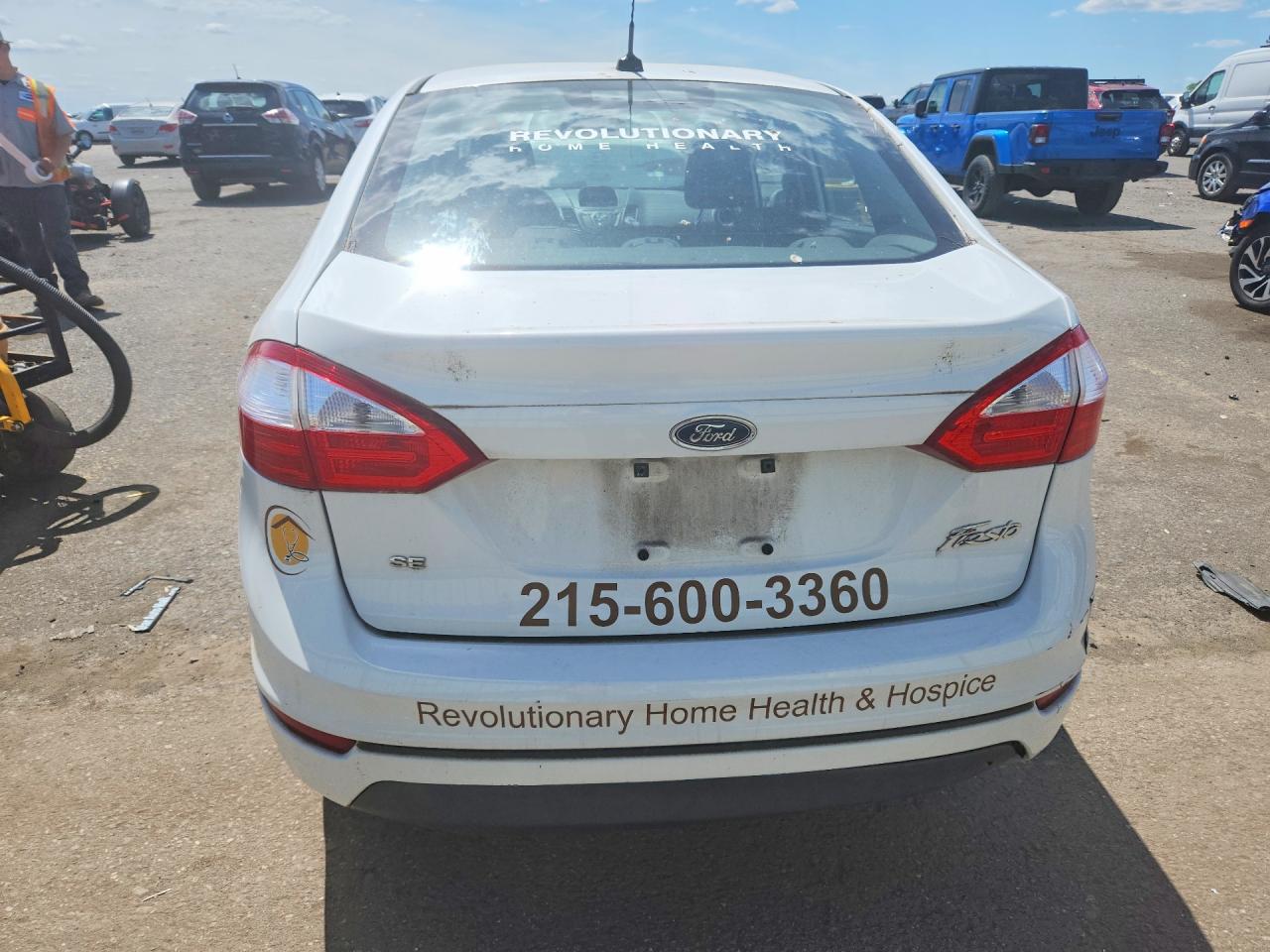 2017 Ford Fiesta Se White vin: 3FADP4BJ8HM155551