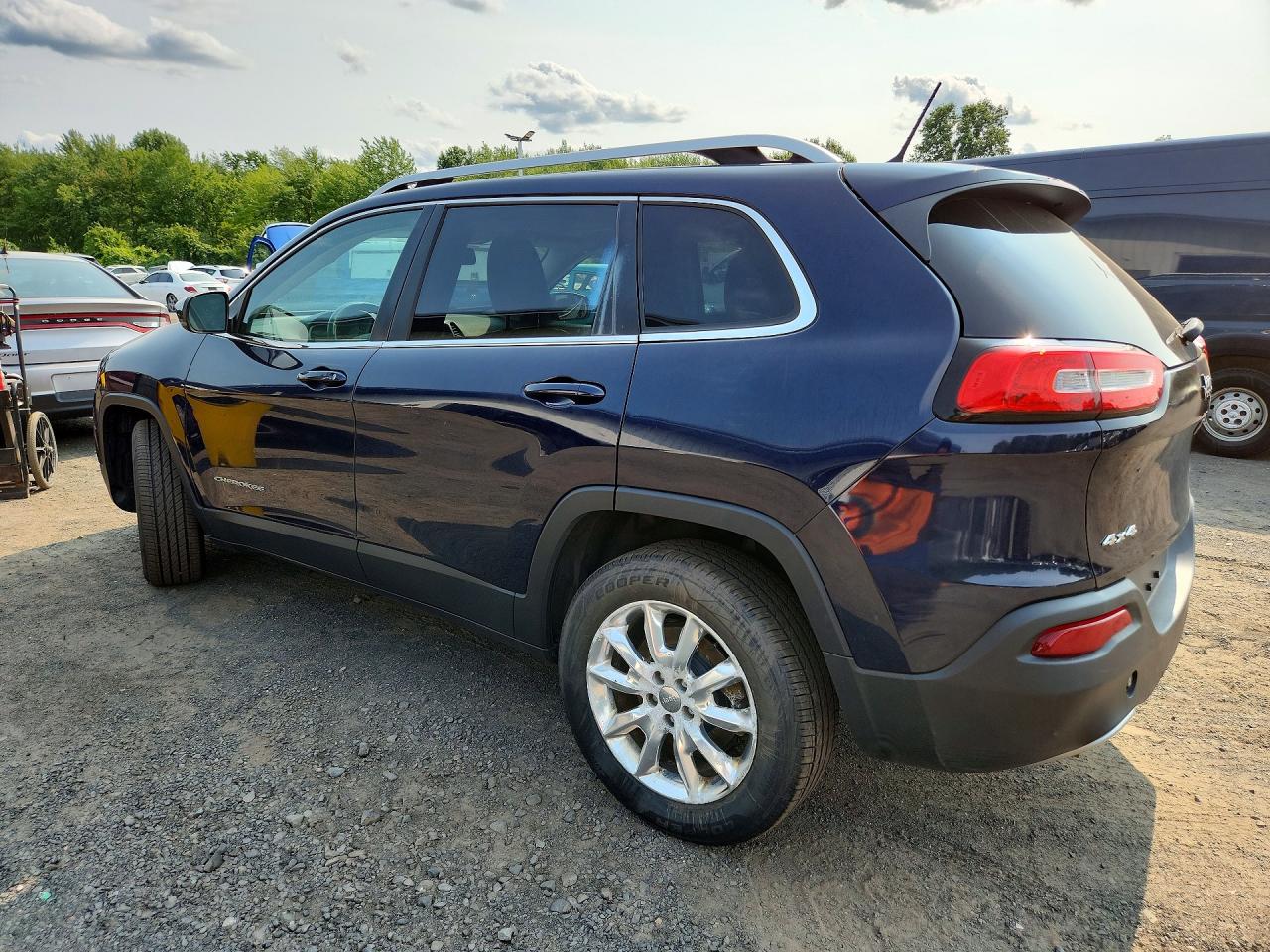 2014 Jeep Cherokee Limited Blue vin: 1C4PJMDBXEW244404