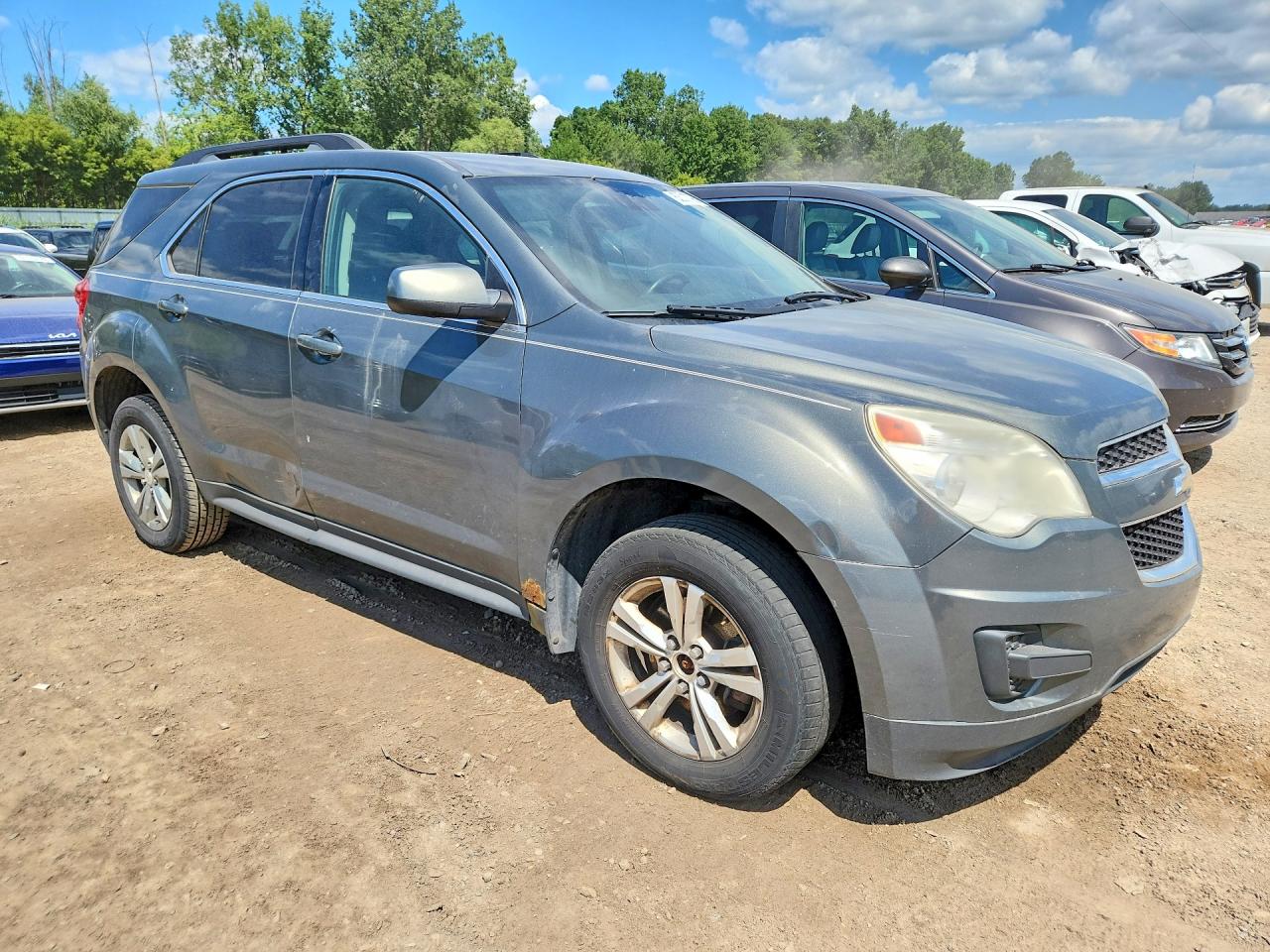 2013 Chevrolet Equinox Lt Gray vin: 2GNFLEEK6D6280553