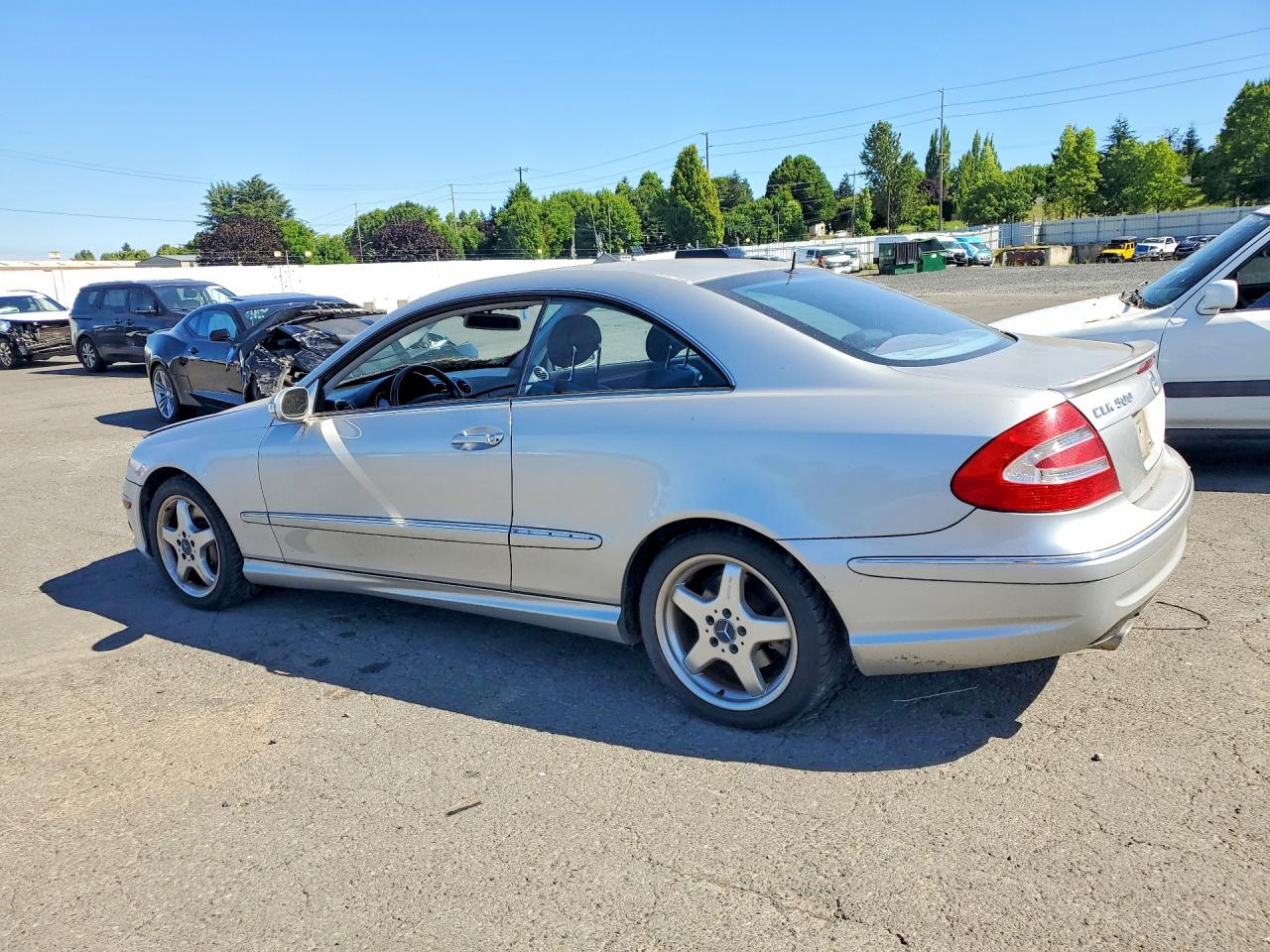 2003 Mercedes-benz Clk 500 Silver vin: WDBTJ75JX3F050215