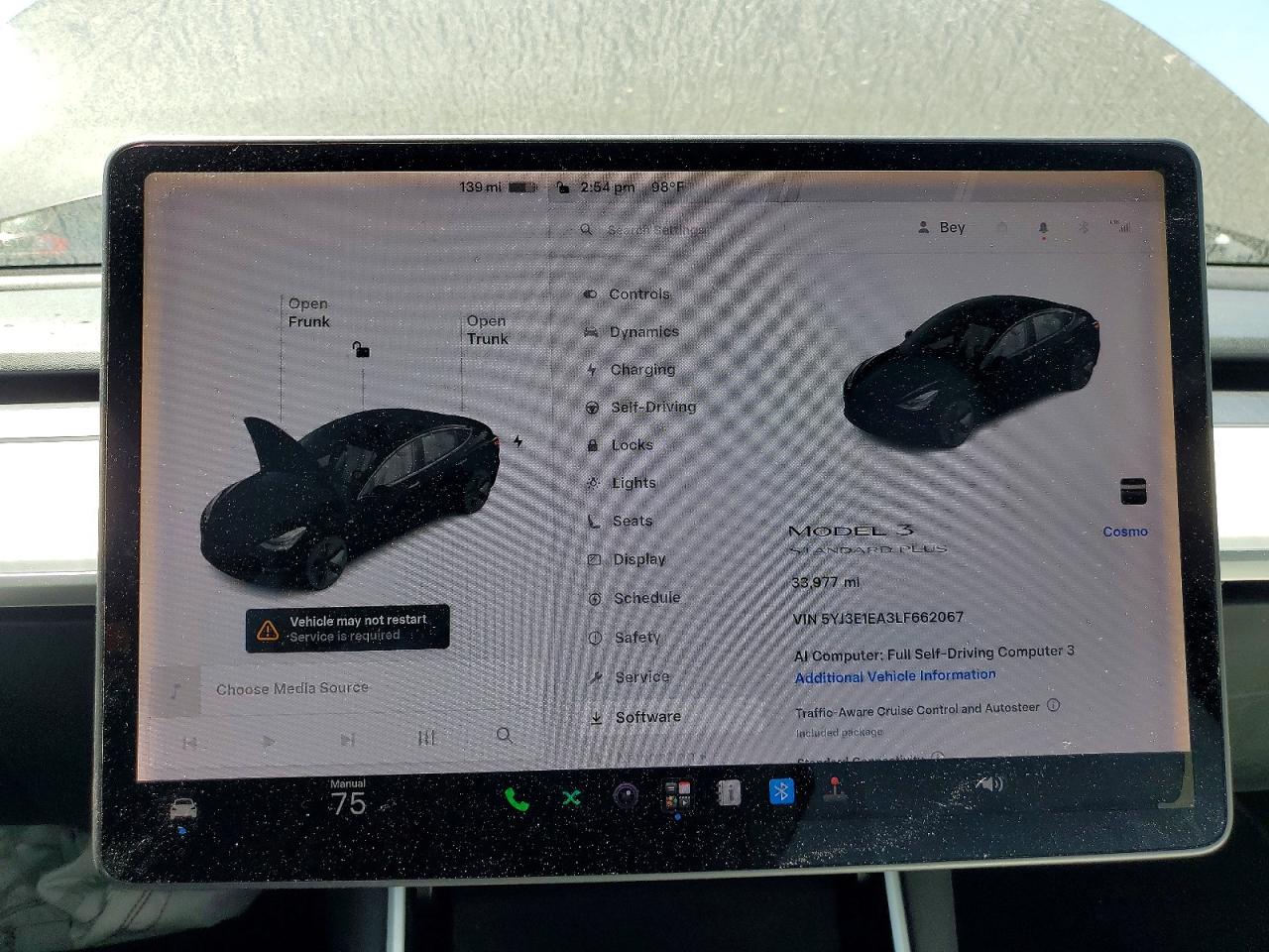 2020 Tesla Model 3 Черный vin: 5YJ3E1EA3LF662067