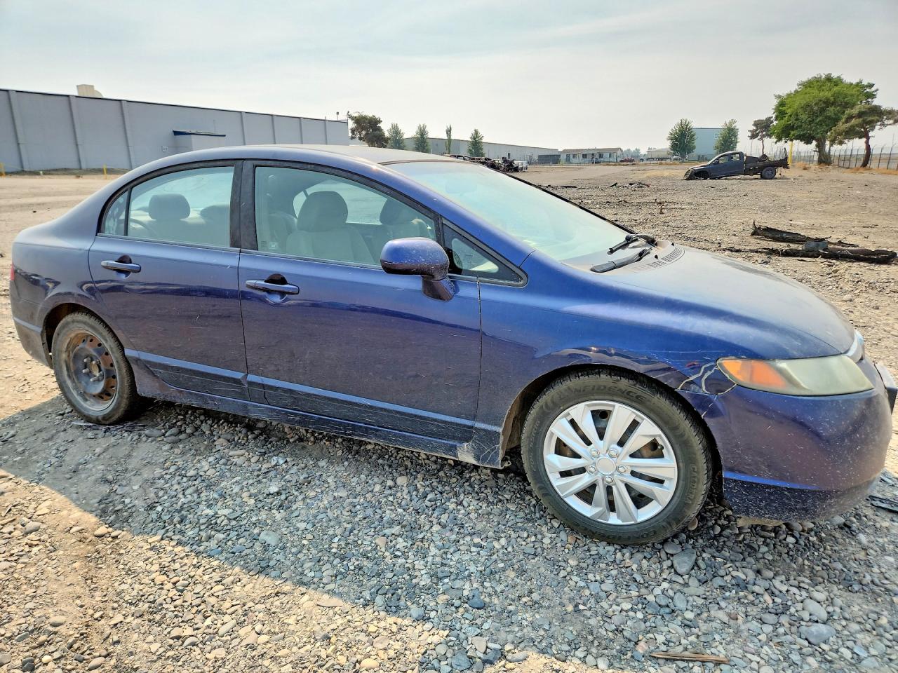 2008 Honda Civic Lx Blue vin: 1HGFA16508L088558