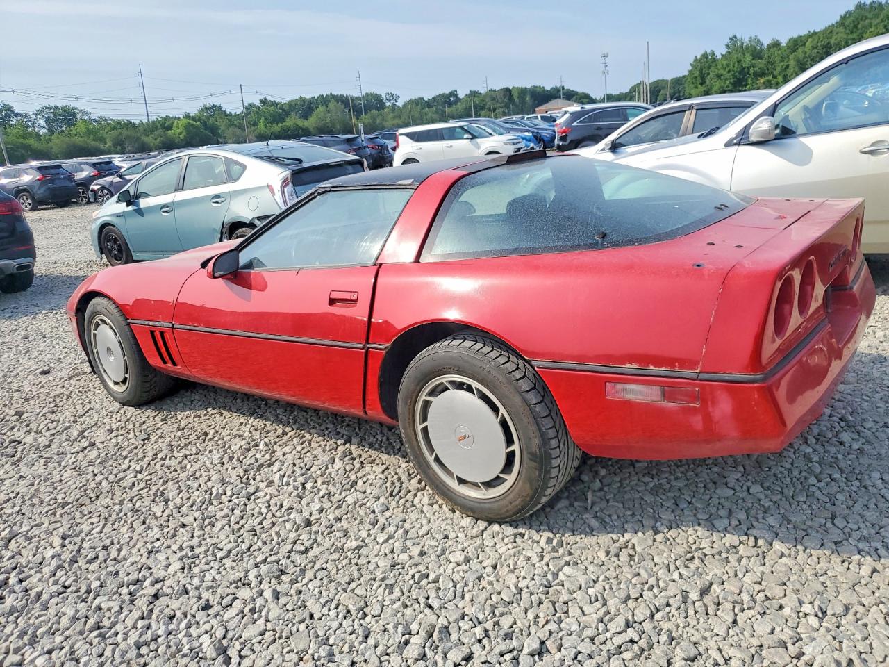 1986 Chevrolet Corvette Red vin: 1G1YY0781G5117115