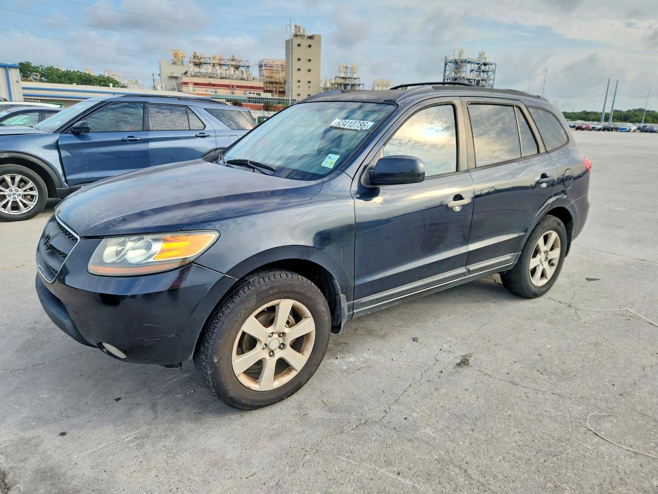 2007 Hyundai Santa Fe Se Blue vin: 5NMSH13EX7H054415