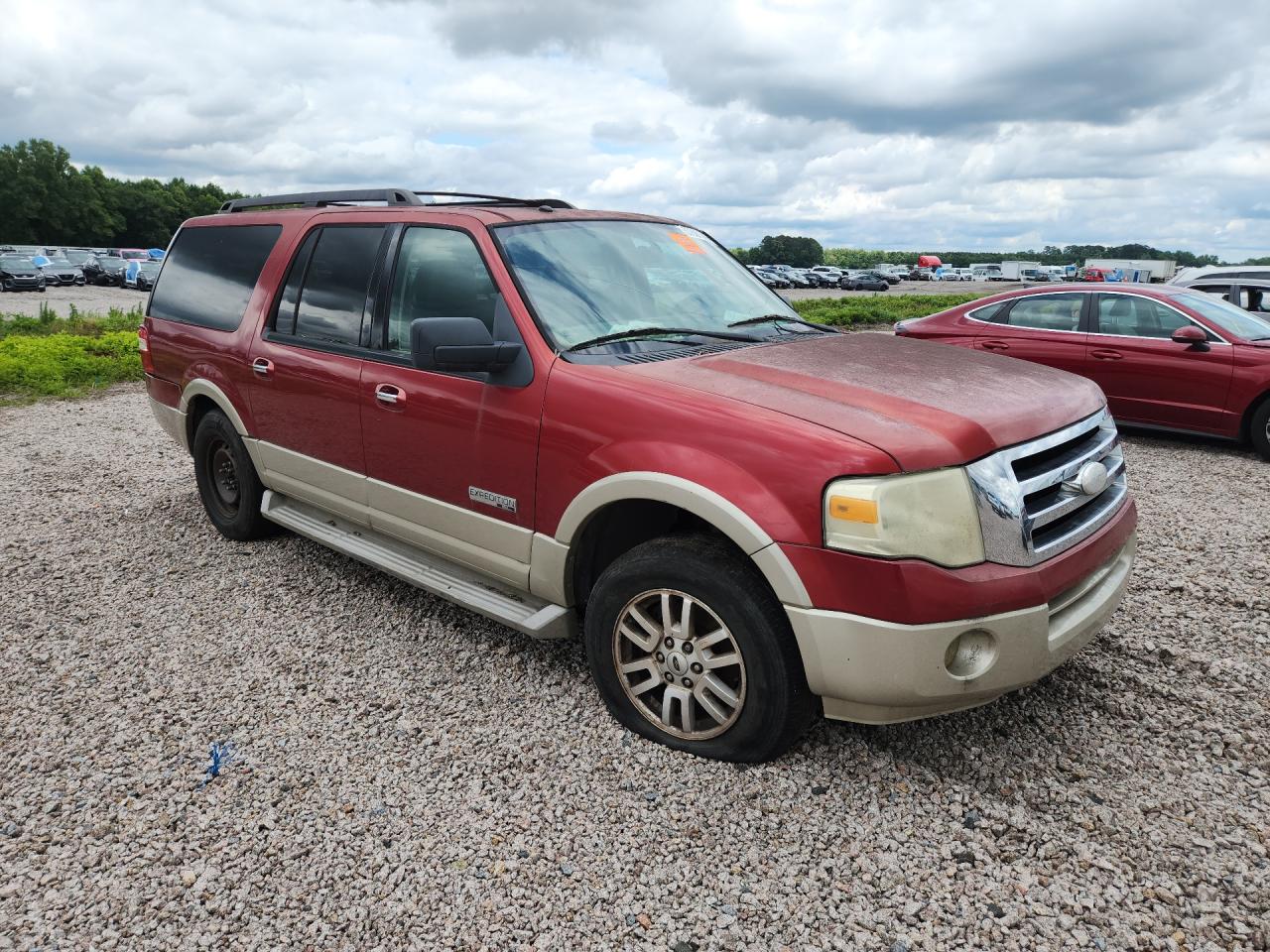 2008 Ford Expedition El Eddie Bauer Burgundy vin: 1FMFK17508LA68929