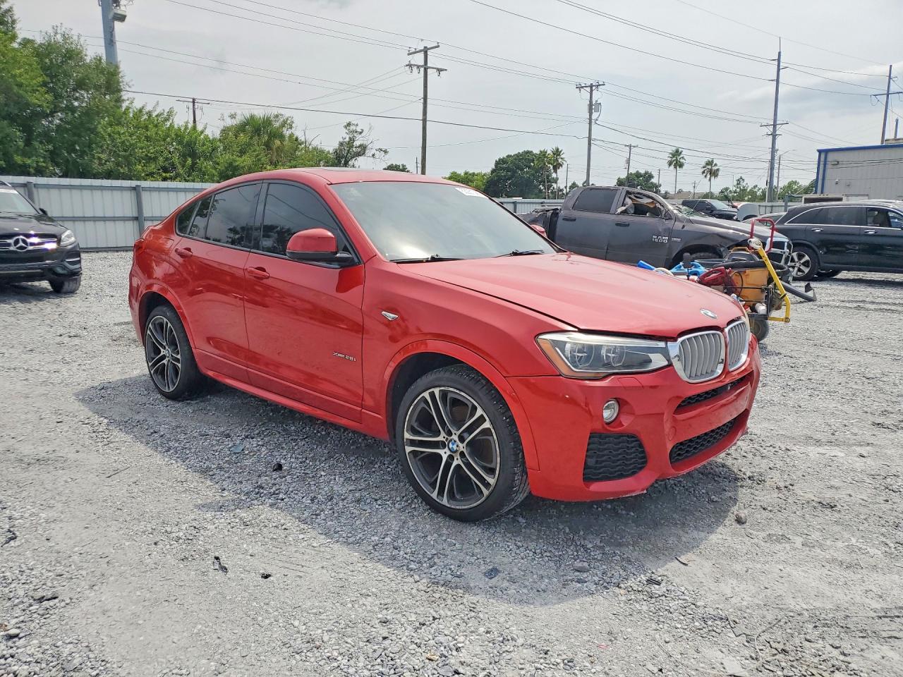 2015 Bmw X4 Xdrive28i Red vin: 5UXXW3C56F0F89474
