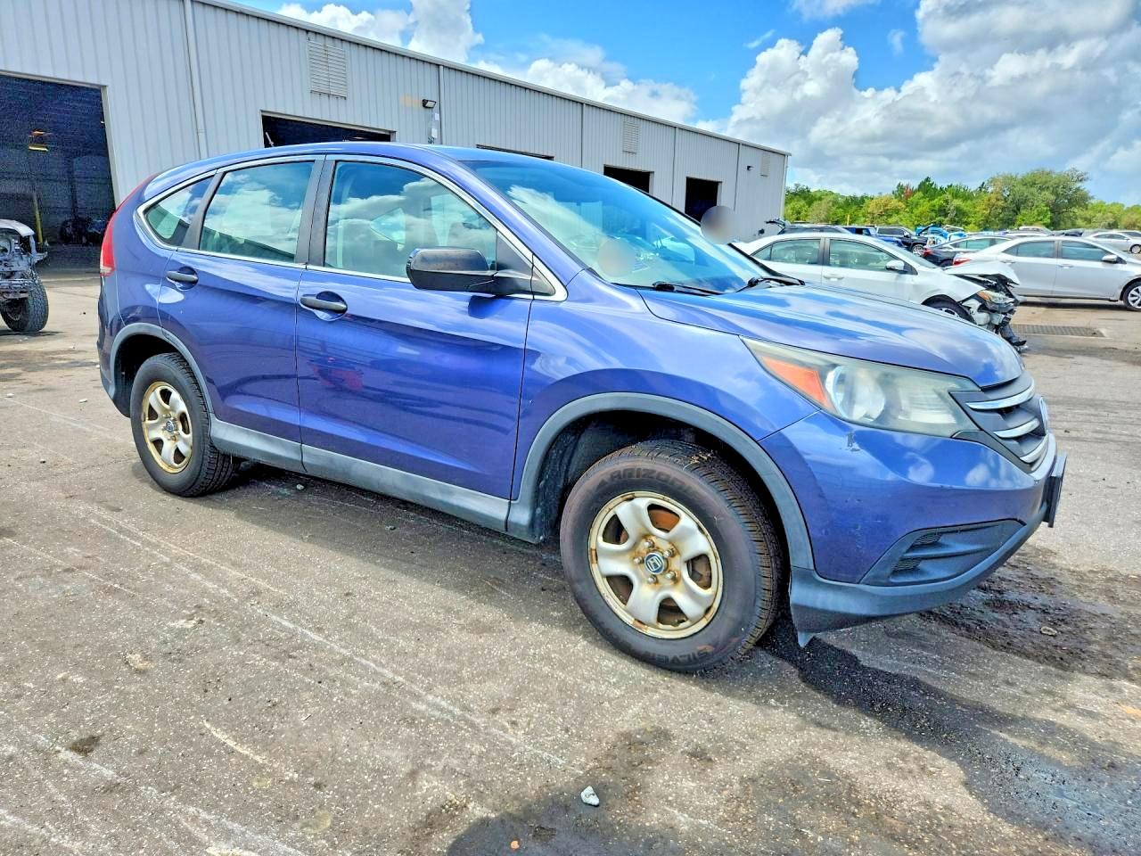 2014 Honda Cr-v Lx Blue vin: 2HKRM4H33EH661095
