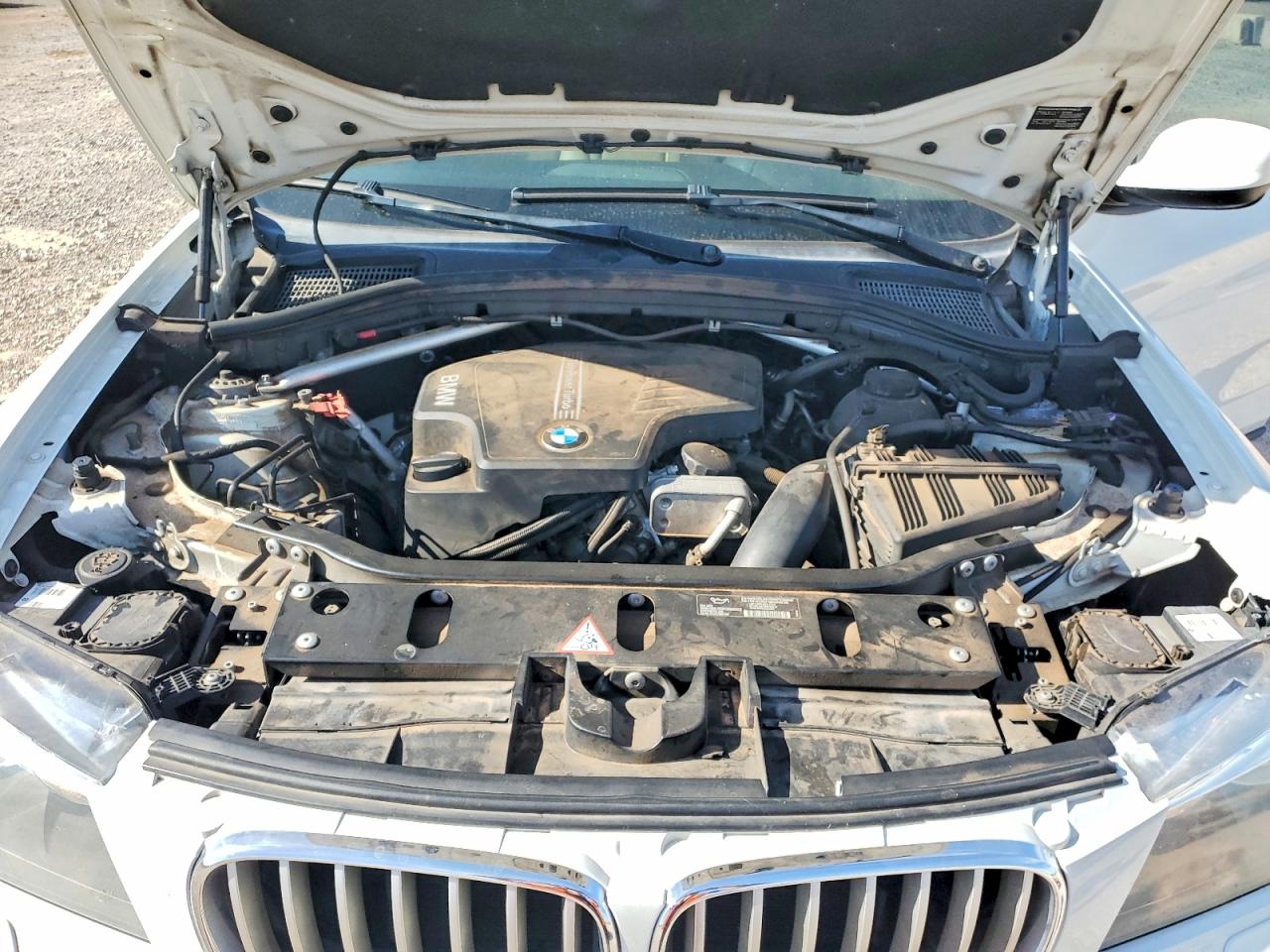 2014 Bmw X3 Xdrive28i White vin: 5UXWX9C51E0D27730