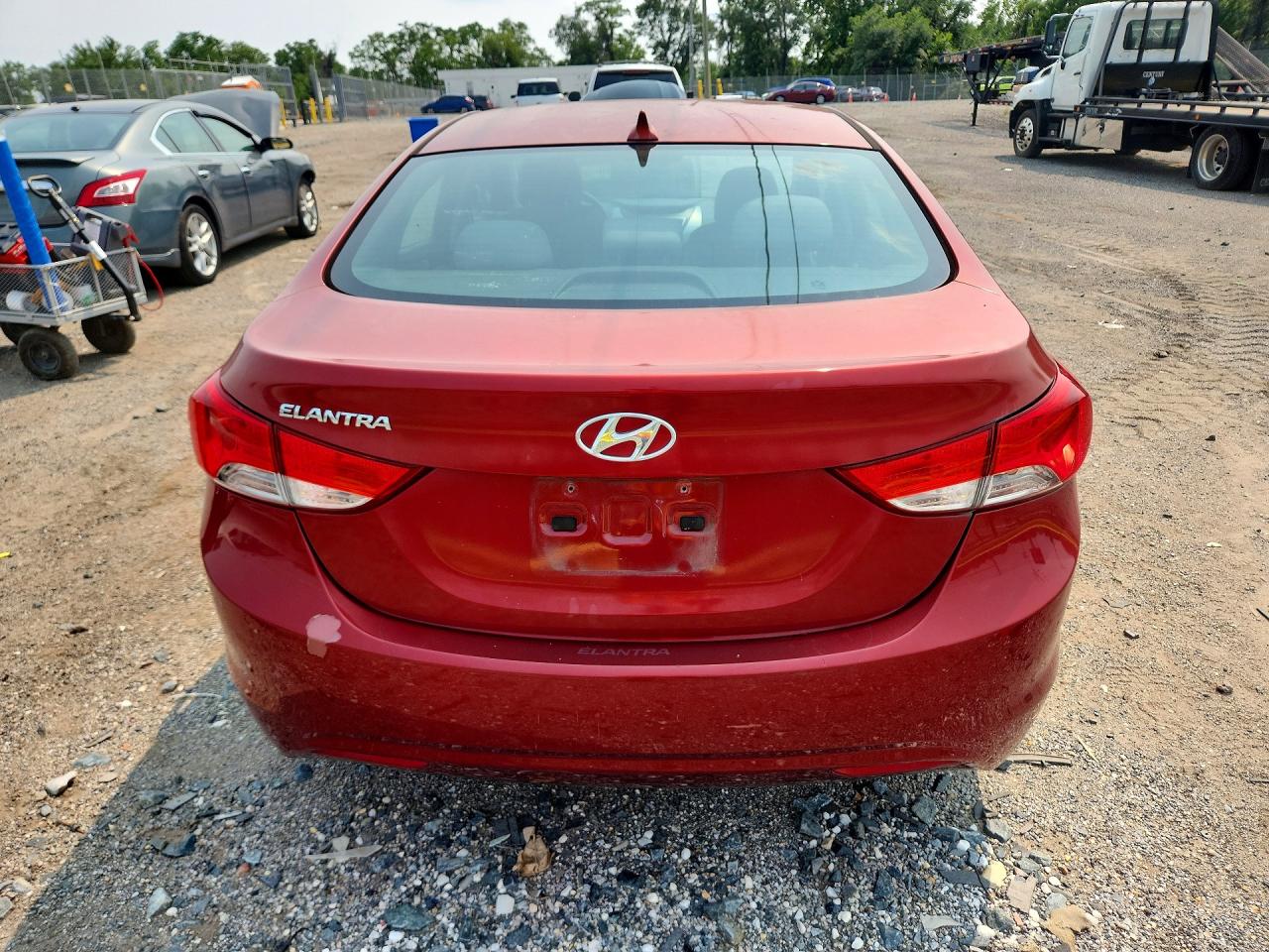 2013 Hyundai Elantra Gls Красный vin: 5NPDH4AEXDH434740