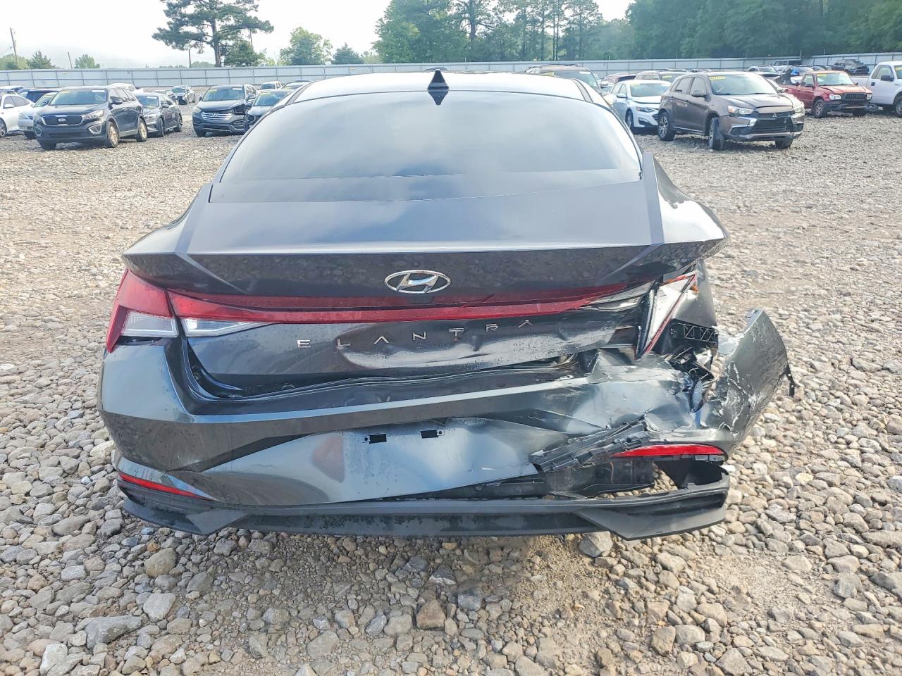 2021 Hyundai Elantra Se Gray vin: 5NPLL4AG3MH017908