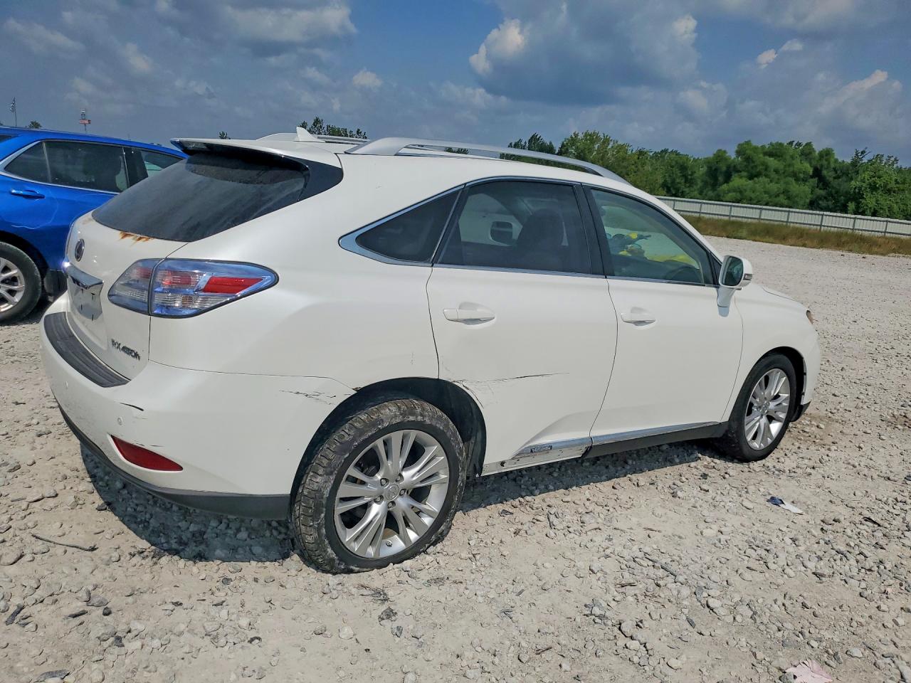 2011 Lexus Rx 450h White vin: JTJBC1BA4B2420859