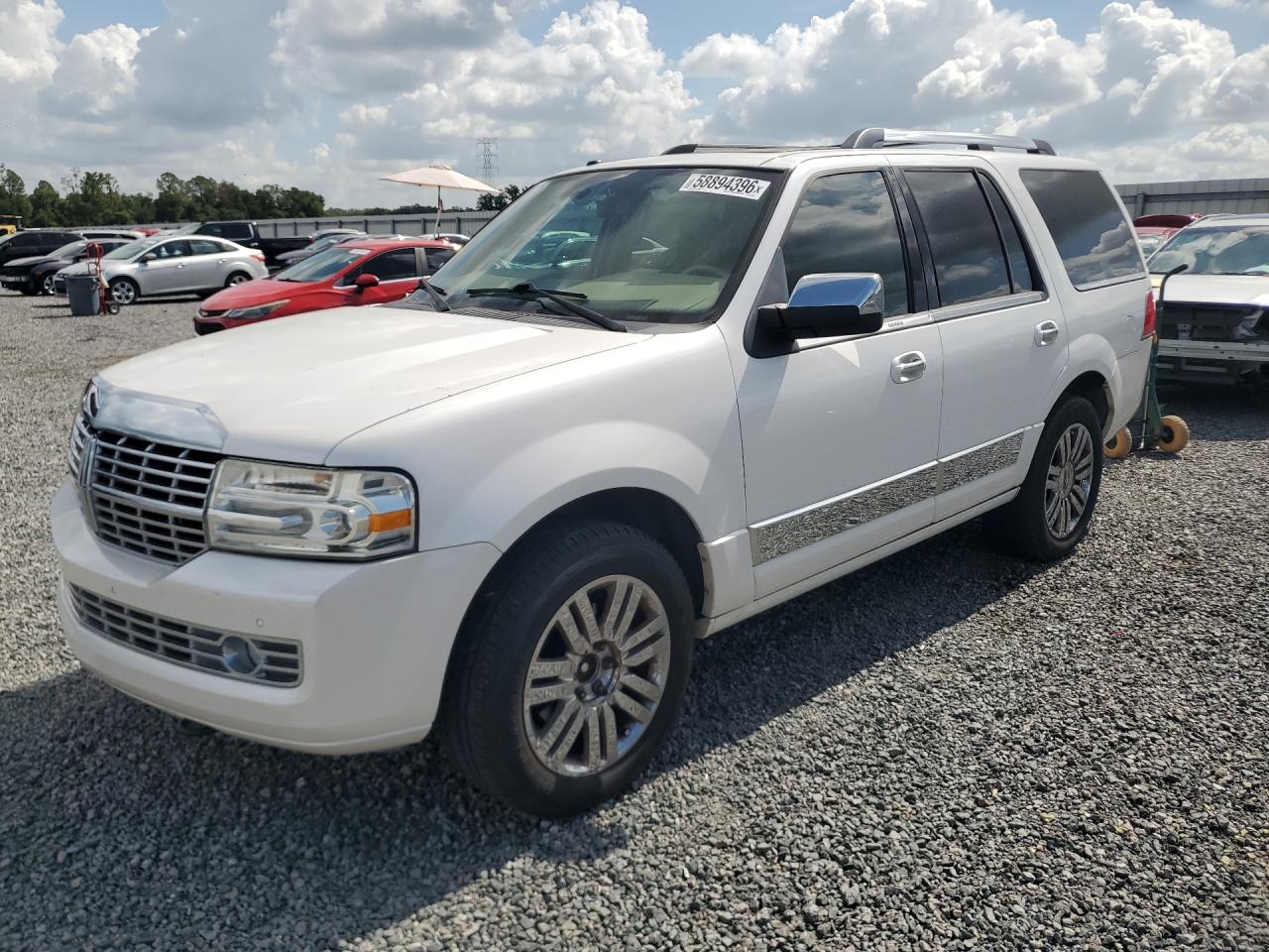 2009 Lincoln Navigator Белый vin: 5LMFU285X9EJ01470