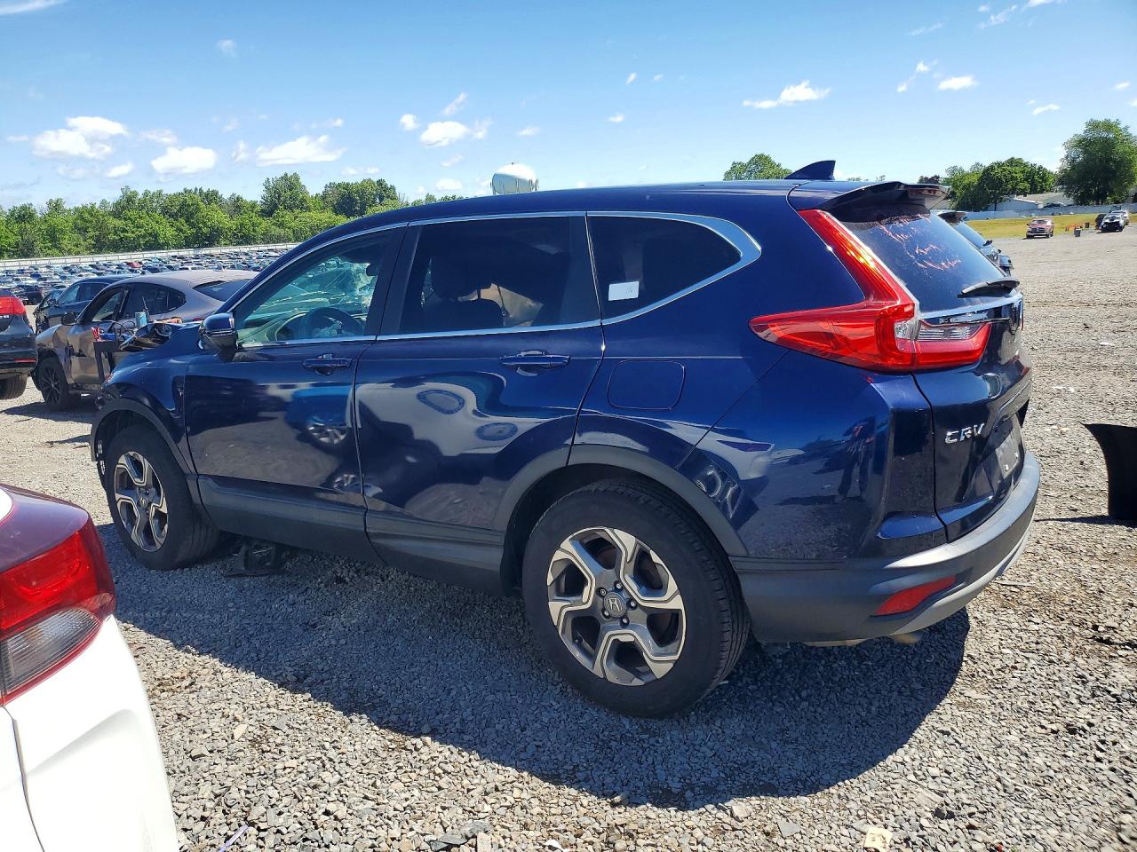 2018 Honda Cr-v Ex Синий vin: 2HKRW2H59JH629391