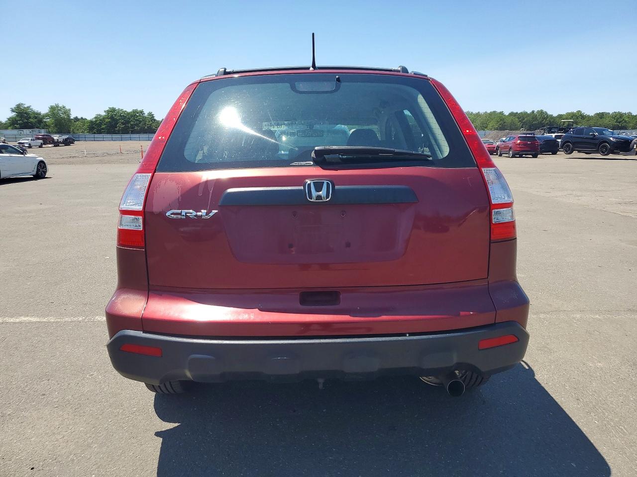 2008 Honda Cr-v Lx Red vin: 5J6RE48338L016003
