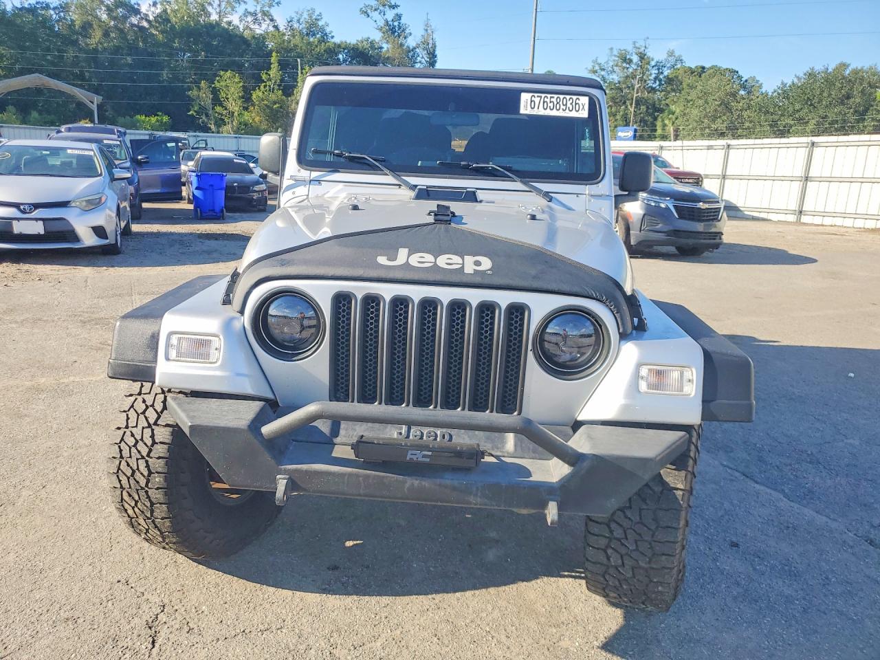 2004 Jeep Wrangler X Silver vin: 1J4FA39S24P797436