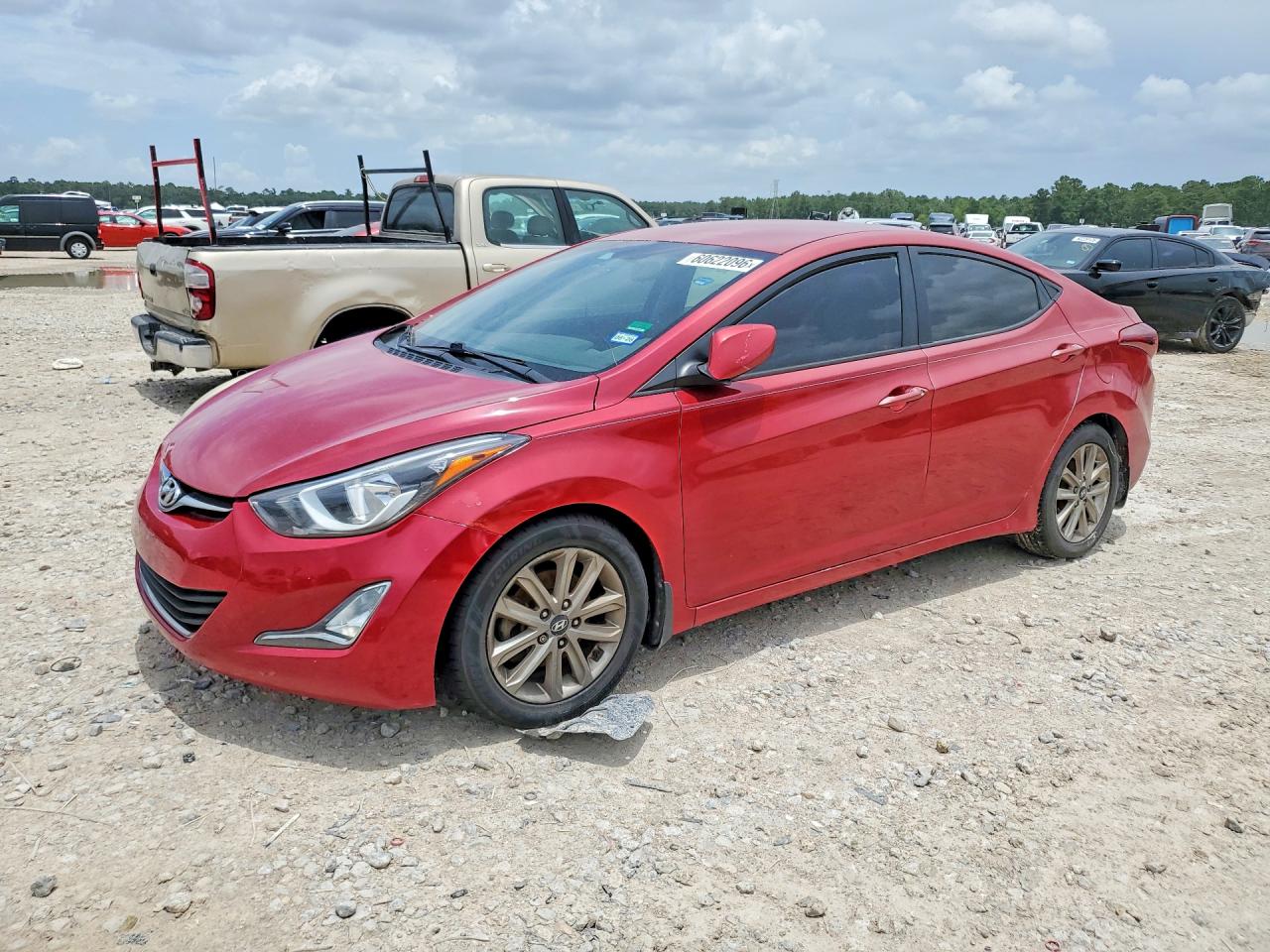 2014 Hyundai Elantra Se Красный vin: KMHDH4AE4EU186021