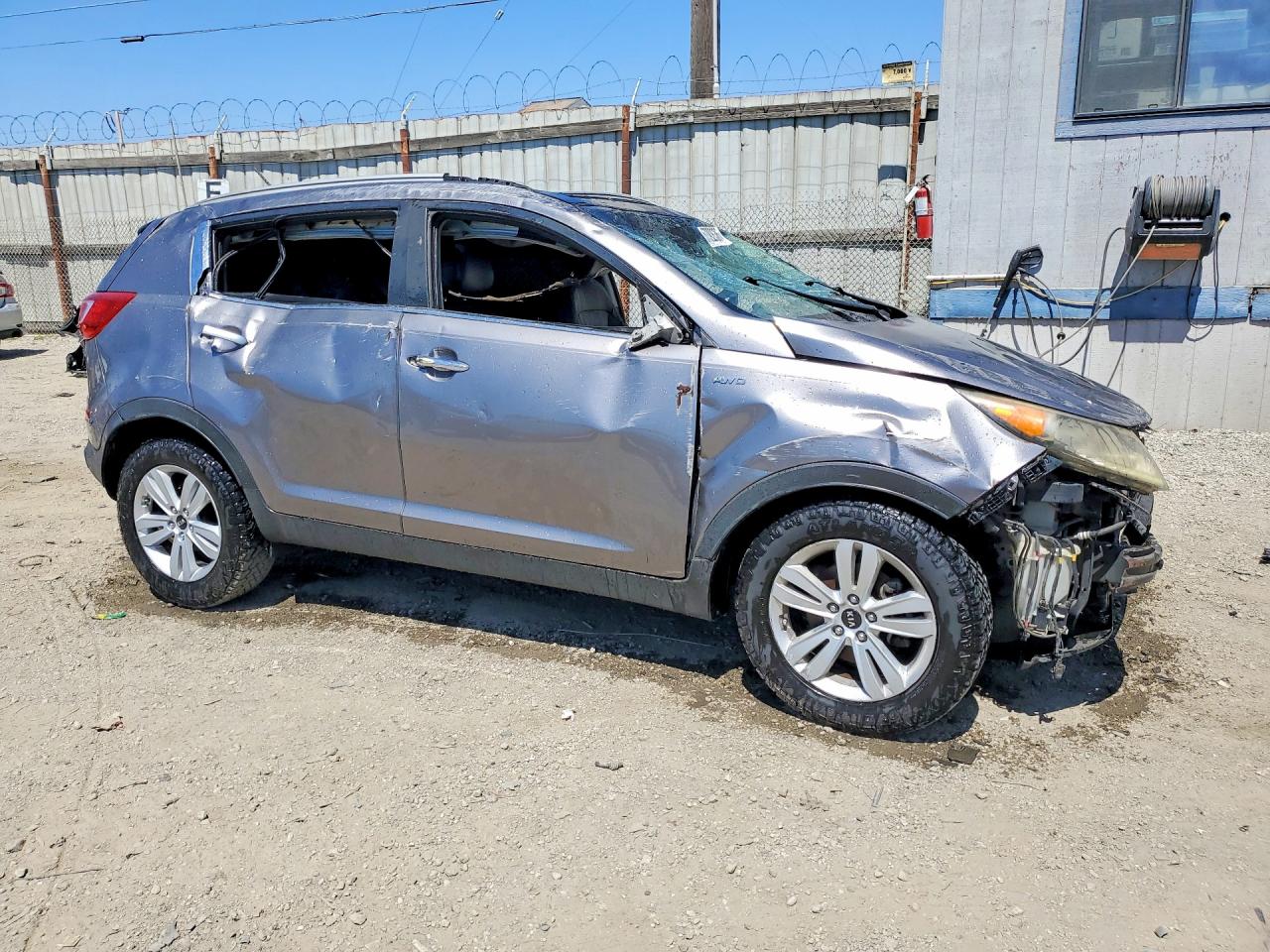 2012 Kia Sportage Ex Gray vin: KNDPCCA26C7207057