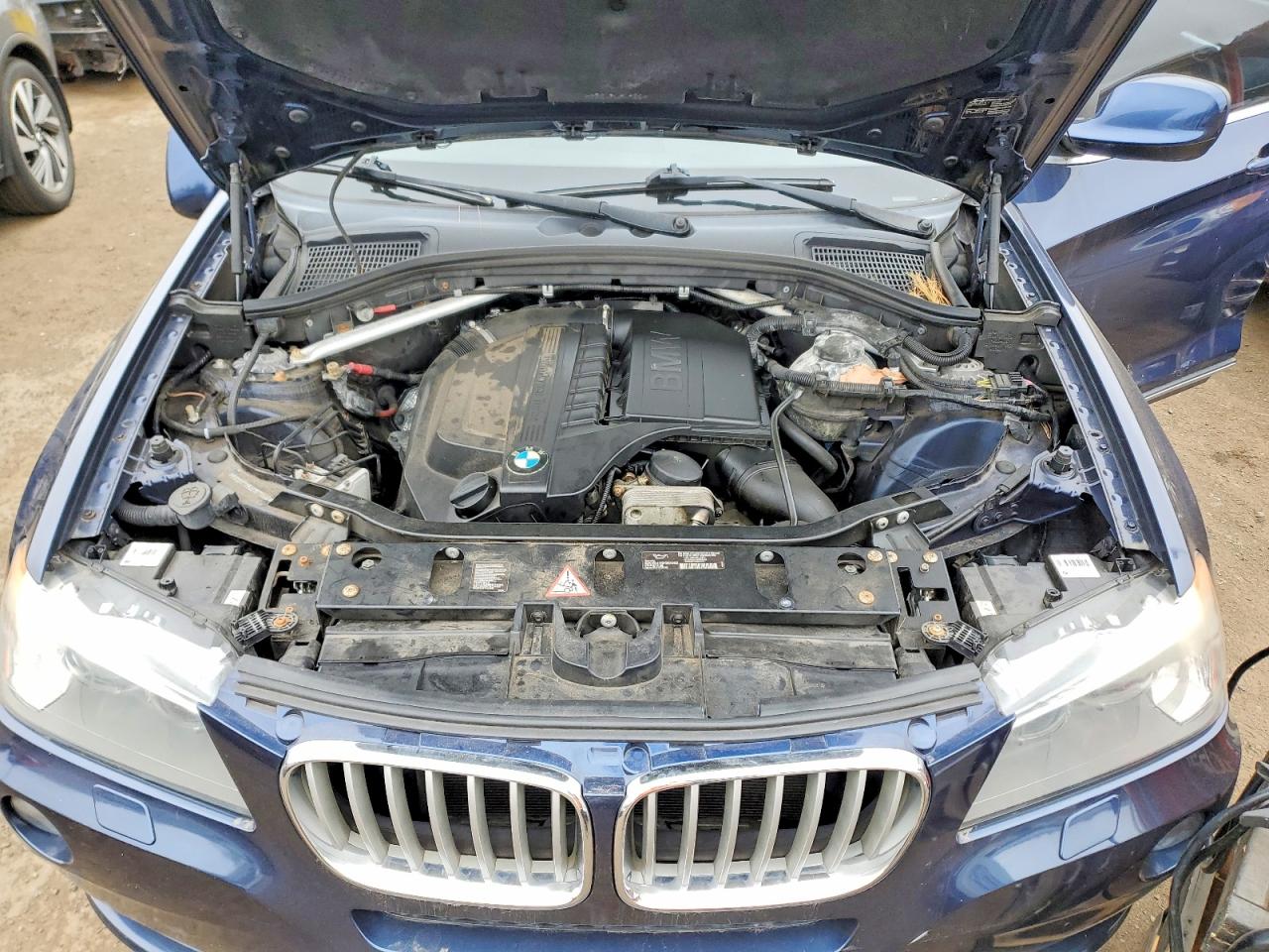 2014 Bmw X3 Xdrive35i Синий vin: 5UXWX7C54E0E75245
