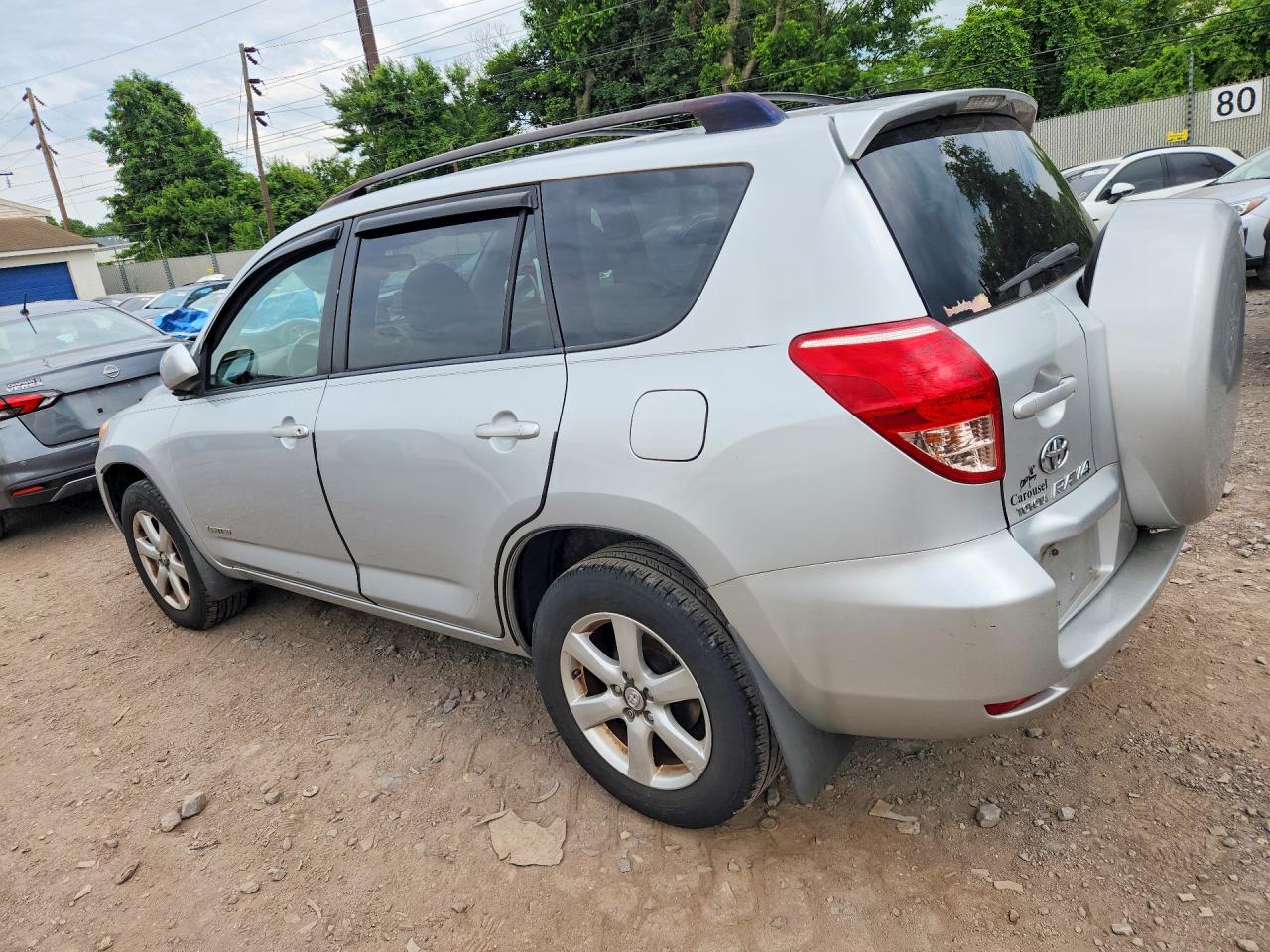 2007 Toyota Rav4 Limited Silver vin: JTMBD31V775057012