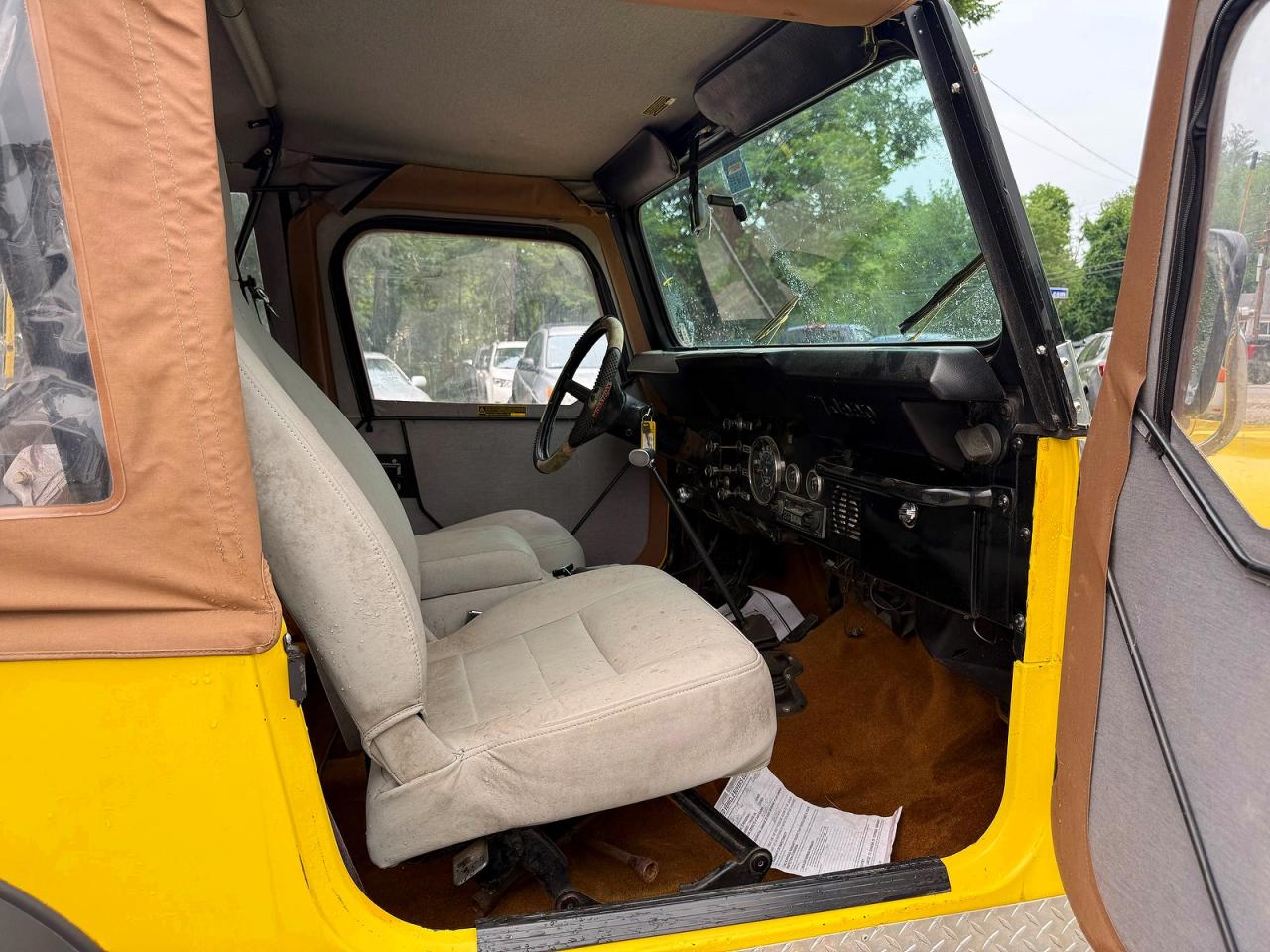 1986 Jeep Jeep Cj7 Yellow vin: 1JCCM87A0GT142841
