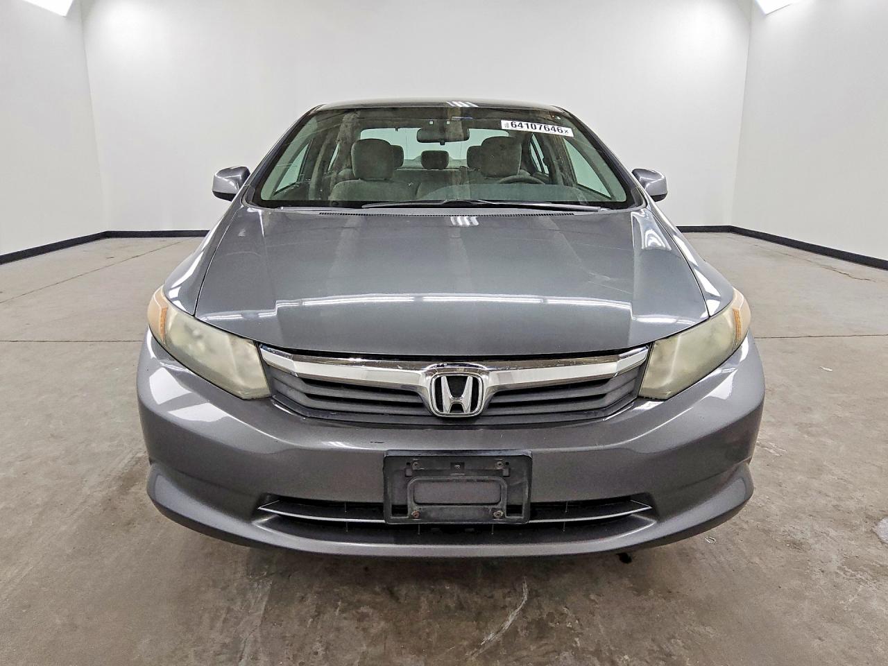2012 Honda Civic Lx Gray vin: 19XFB2F59CE086732