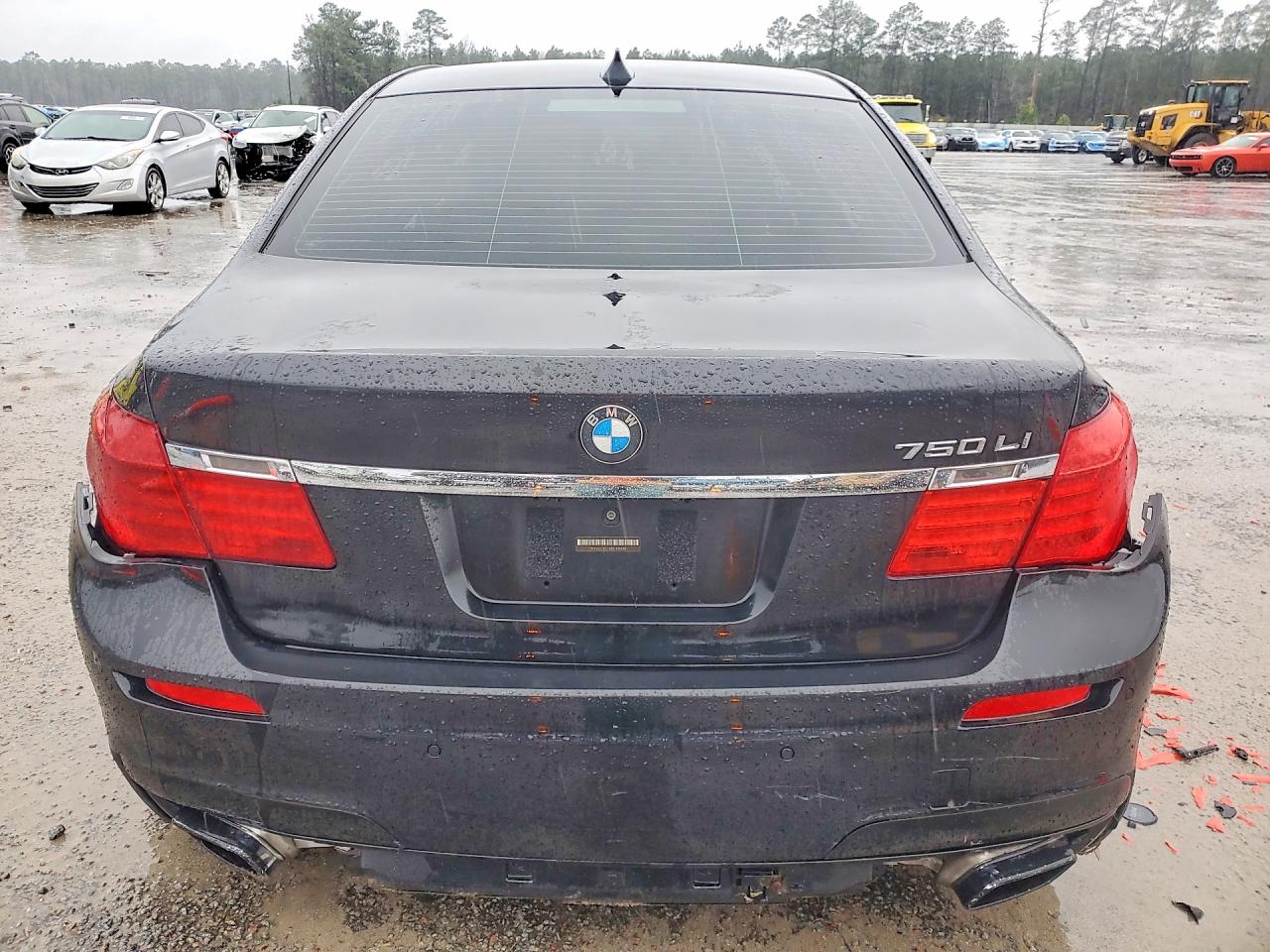 2011 Bmw 750 Lxi Black vin: WBAKC8C58BC432887