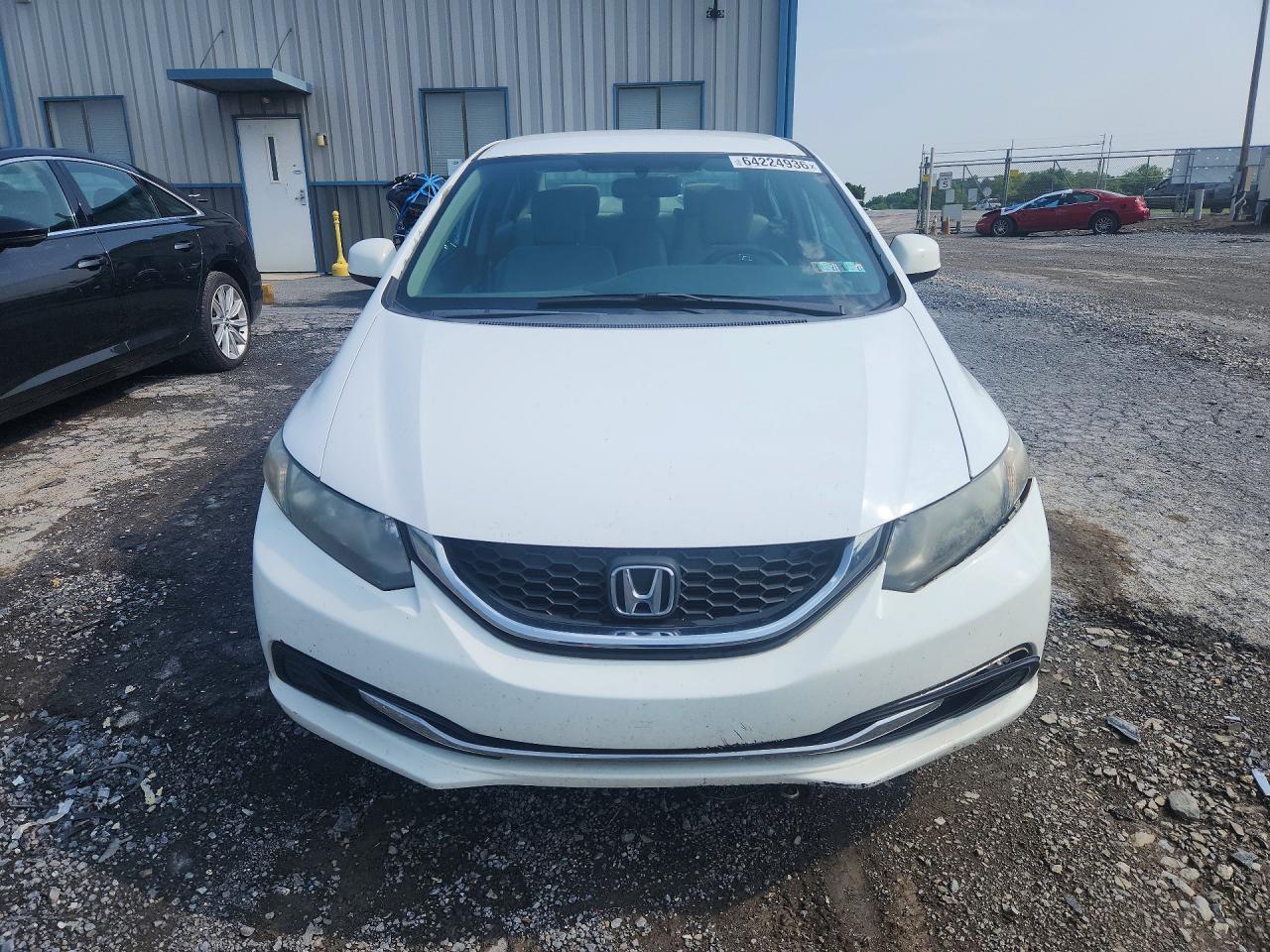 2013 Honda Civic Lx White vin: 19XFB2F57DE287661