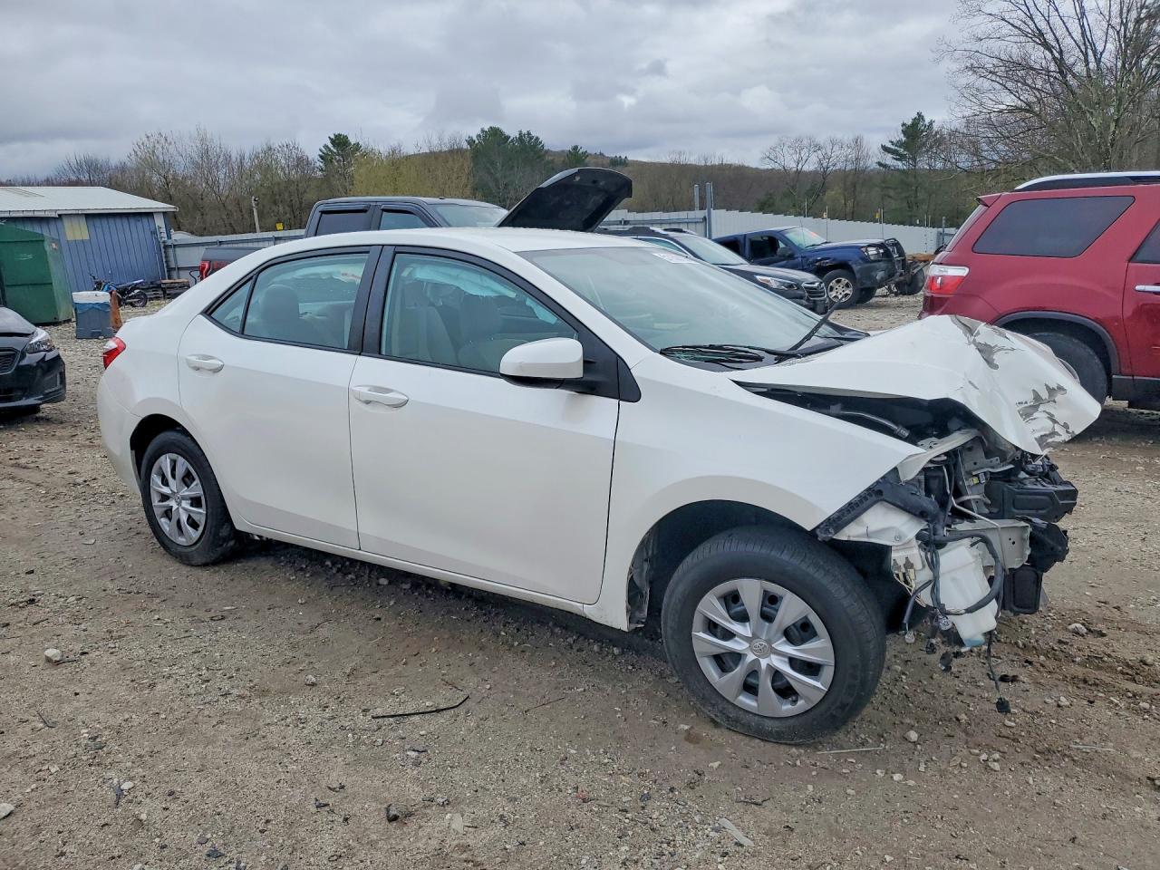 2014 Toyota Corolla Le Eco White vin: 5YFBPRHE8EP034418