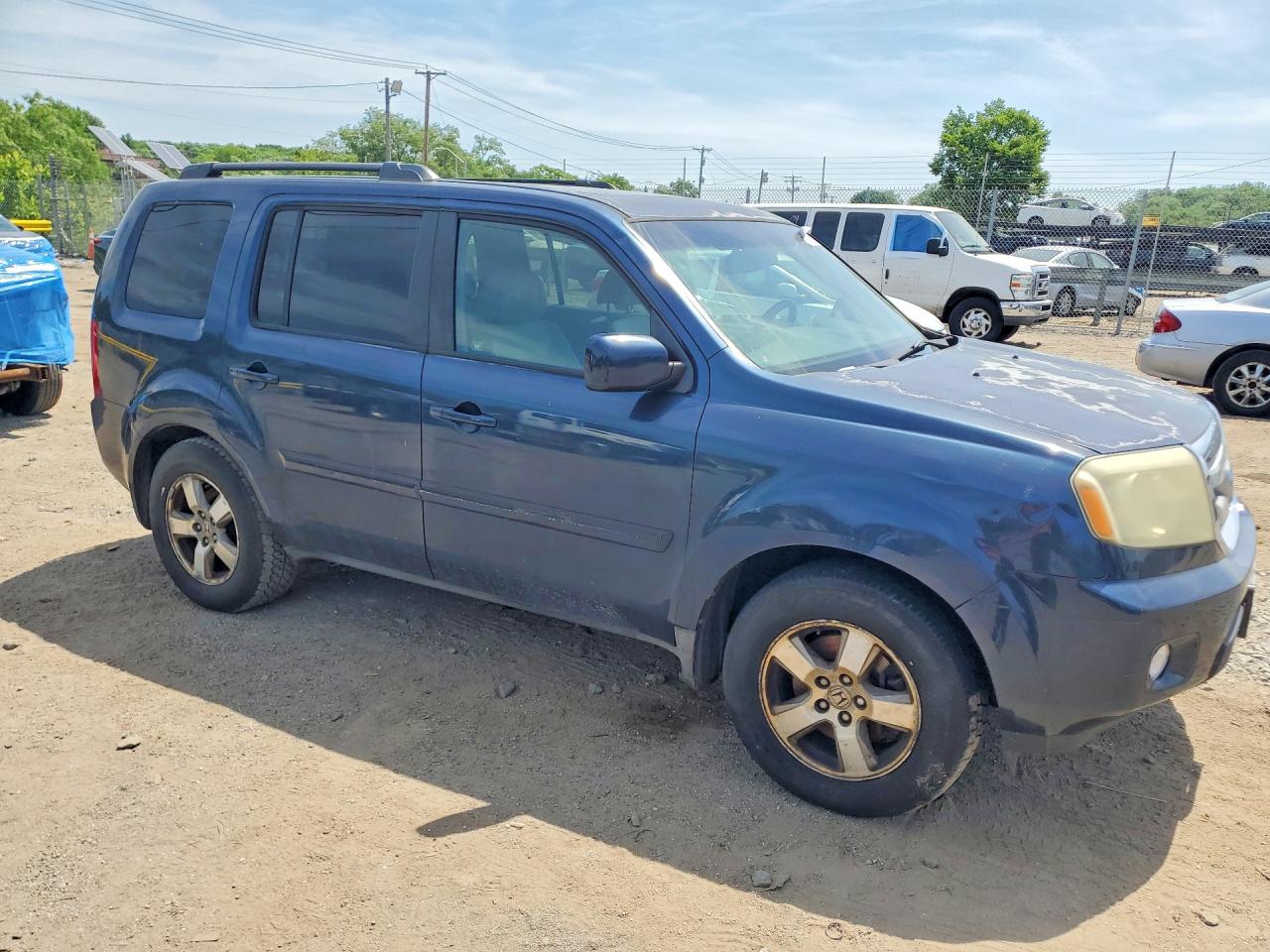 2010 Honda Pilot Exl Blue vin: 5FNYF4H66AB024274