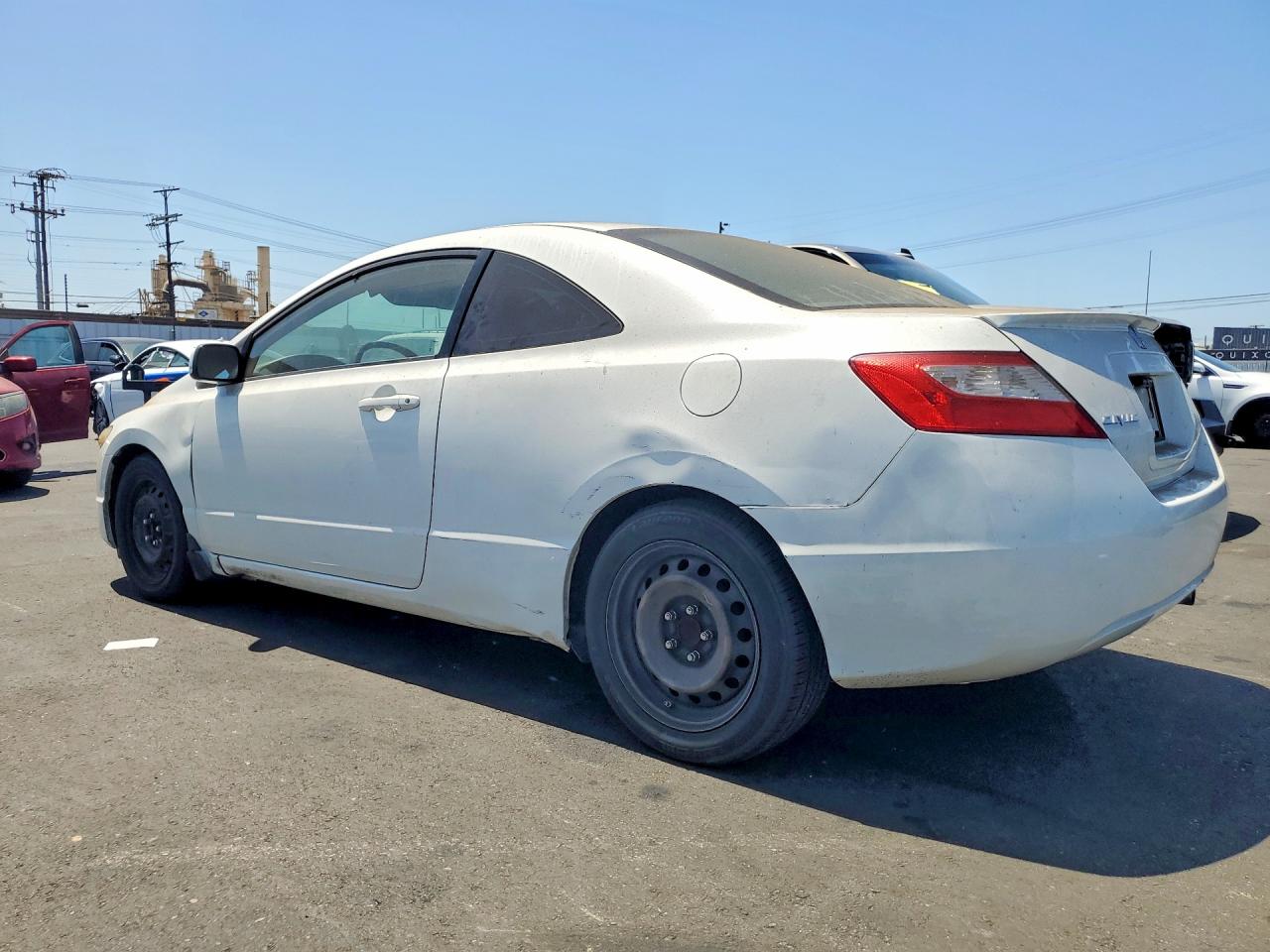 2009 Honda Civic Lx White vin: 2HGFG12649H537896