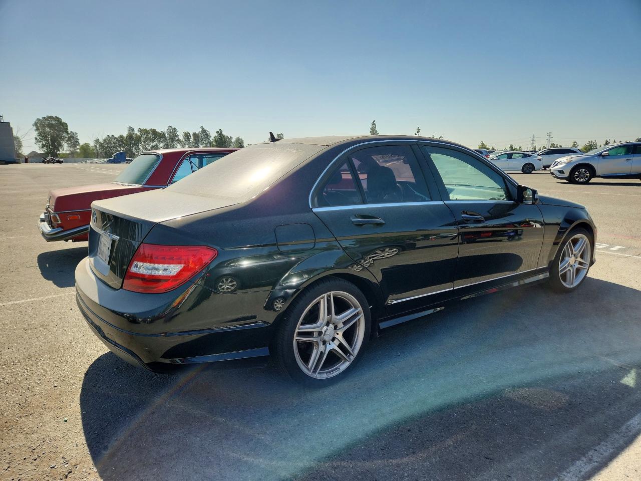 2013 Mercedes-benz C 250 Black vin: WDDGF4HB3DR257896