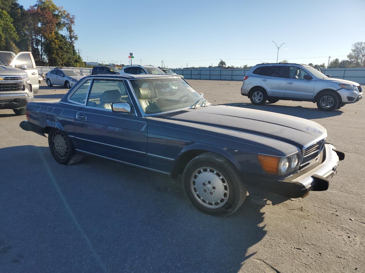 1988 Mercedes-benz 560 Sl Blue vin: WDBBA48D0JA082911