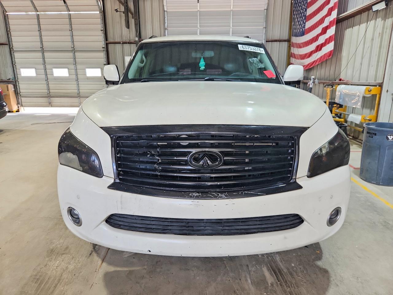 2013 Infiniti Qx56 Base White vin: JN8AZ2NE5D9040686