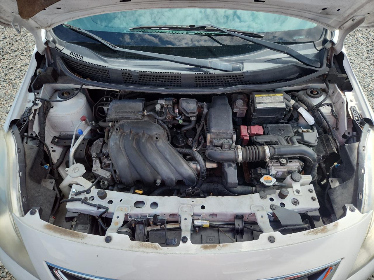 2013 Nissan Versa 1.6 S White vin: 3N1CN7AP8DL853504