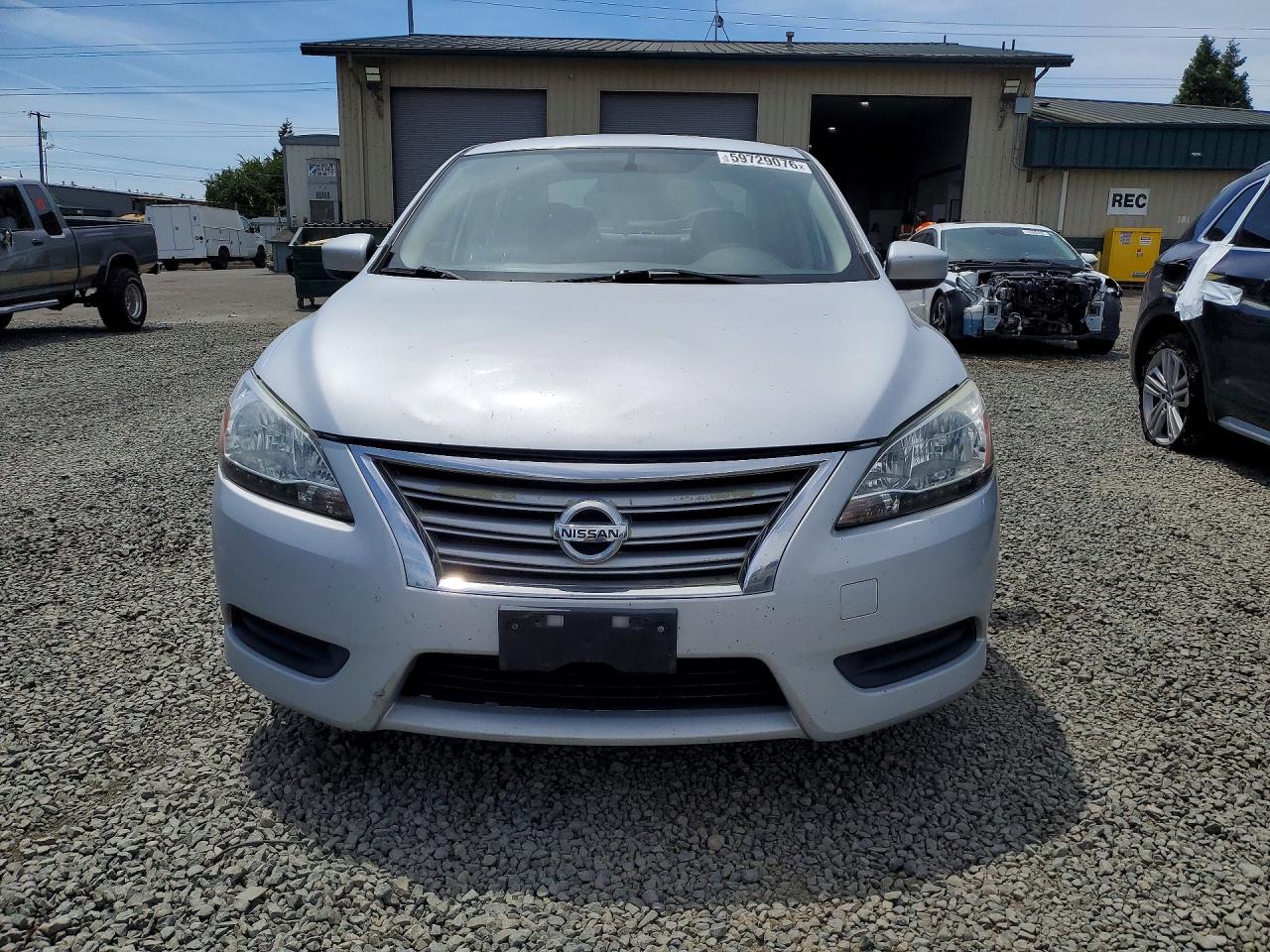 2013 Nissan Sentra Sv Silver vin: 1N4AB7AP0DN903282