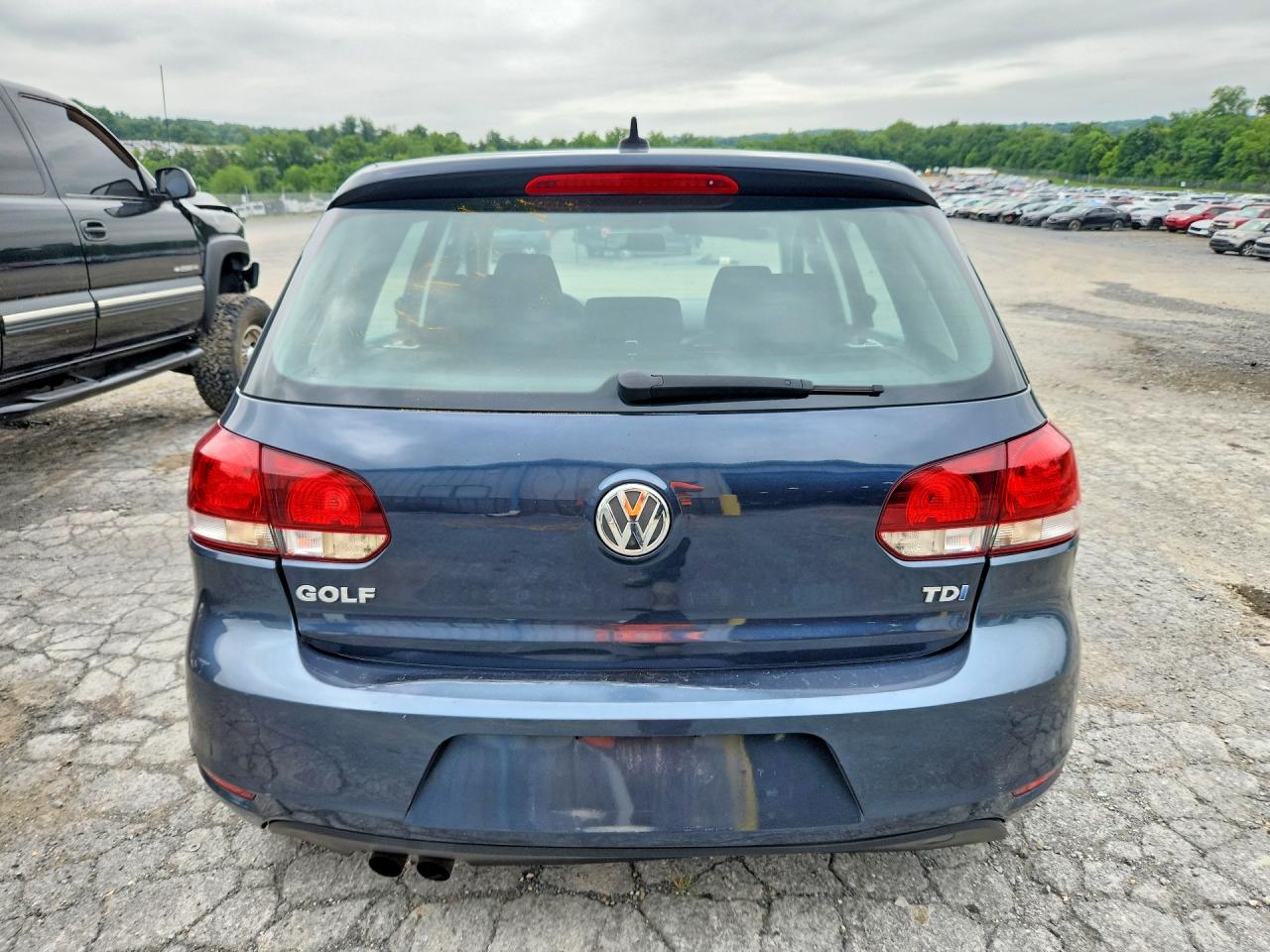2013 Volkswagen Golf Синий vin: WVWNM7AJ6DW014384