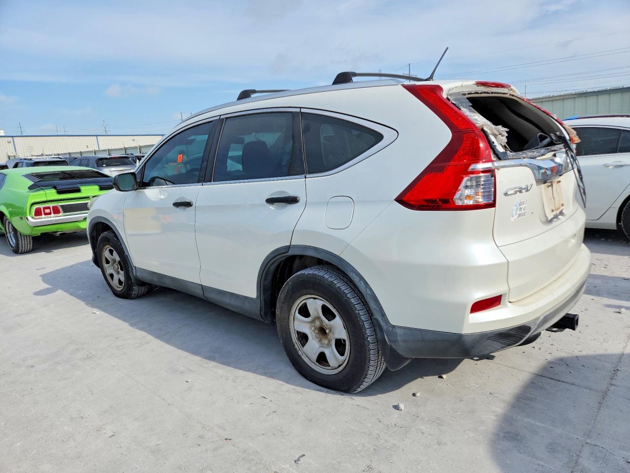 2015 Honda Cr-v Lx White vin: 5J6RM3H36FL027555