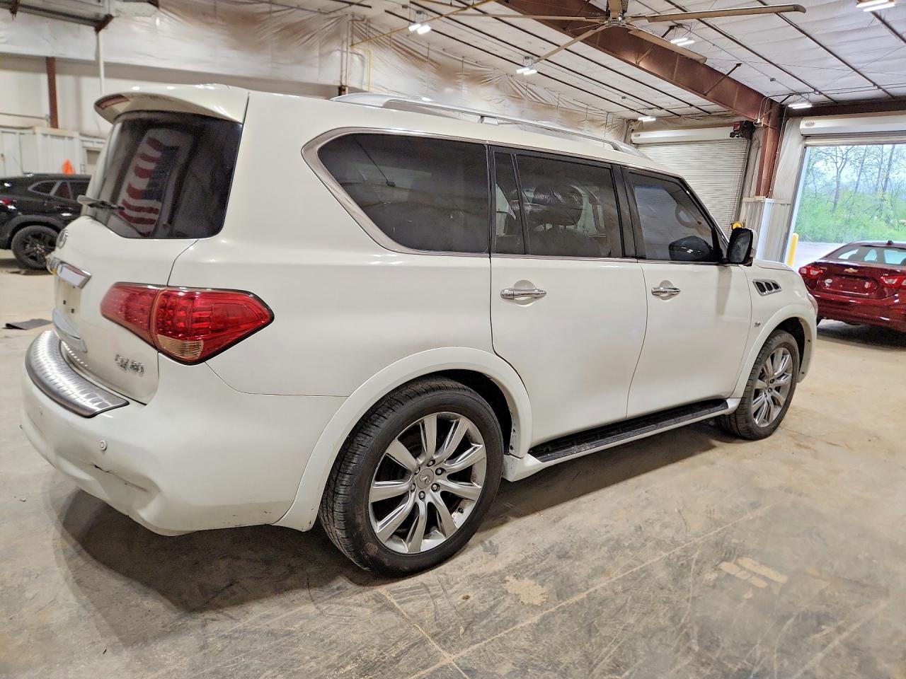 2014 Infiniti Qx80 Base Белый vin: JN8AZ2NC3E9351548