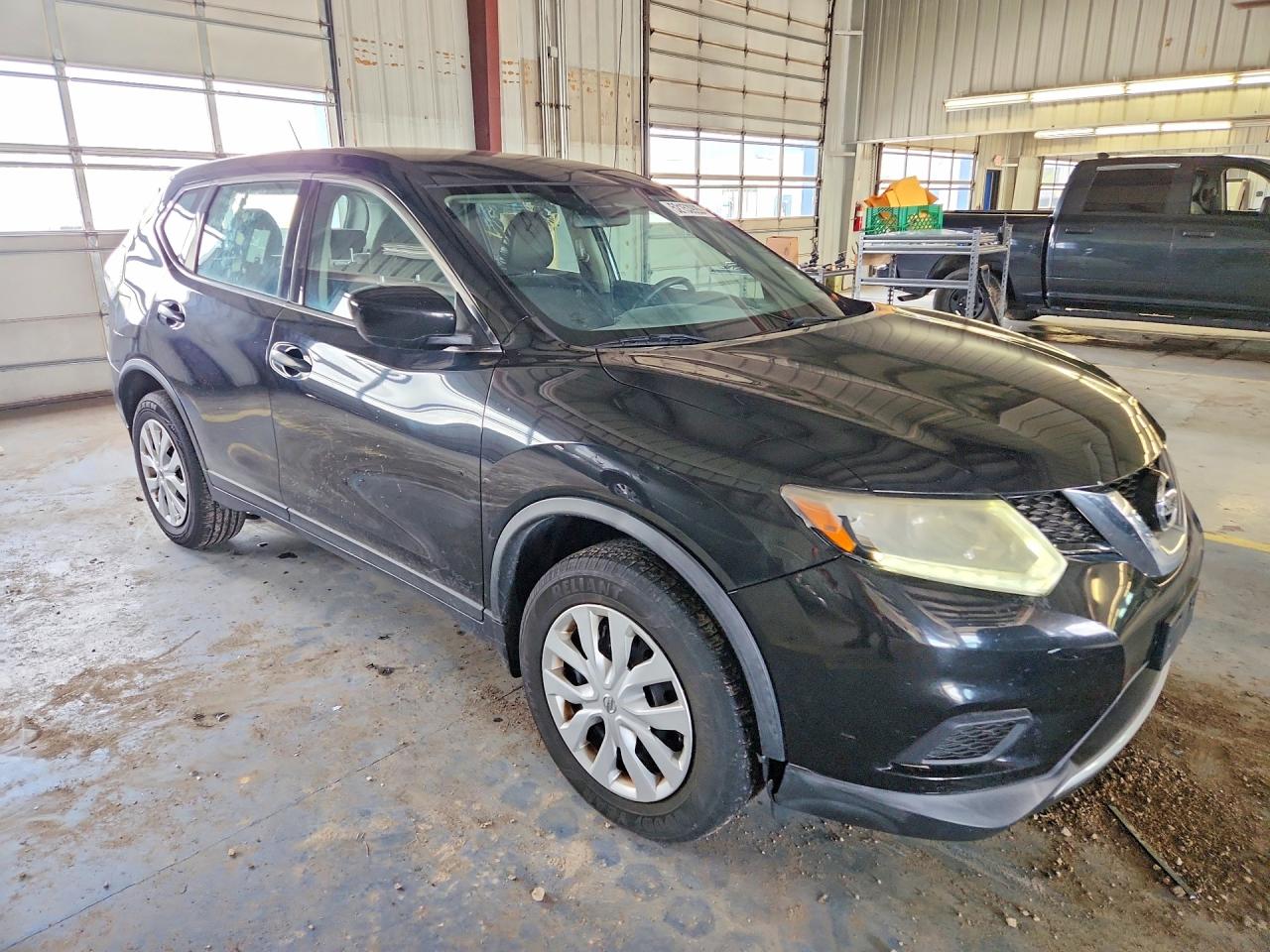 2016 Nissan Rogue S Black vin: KNMAT2MV2GP631430