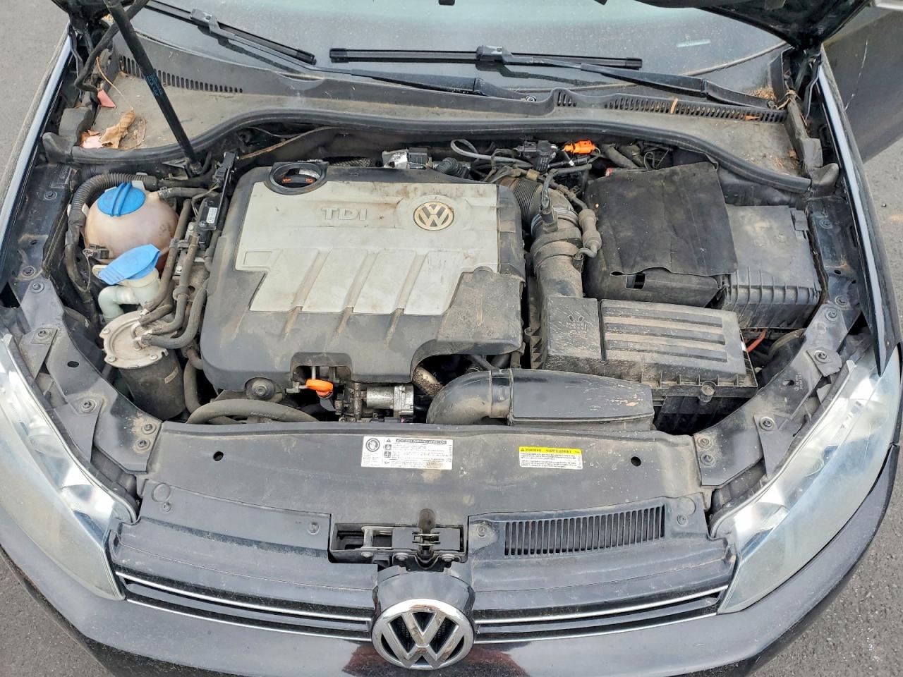 2014 Volkswagen Jetta Tdi Black vin: 3VWPL7AJ3EM601426