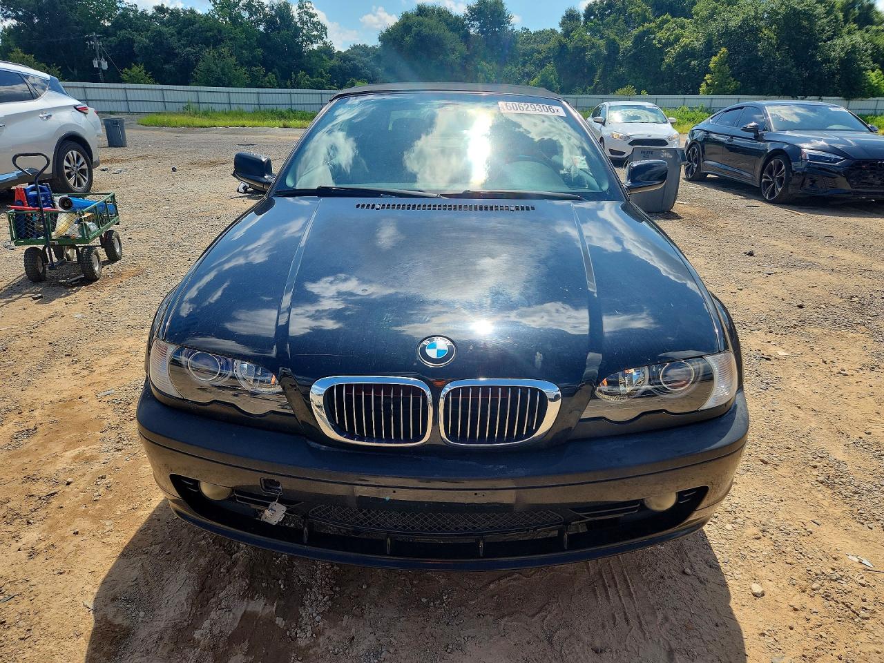 2002 Bmw 325 Ci Black vin: WBABS33432PG86466