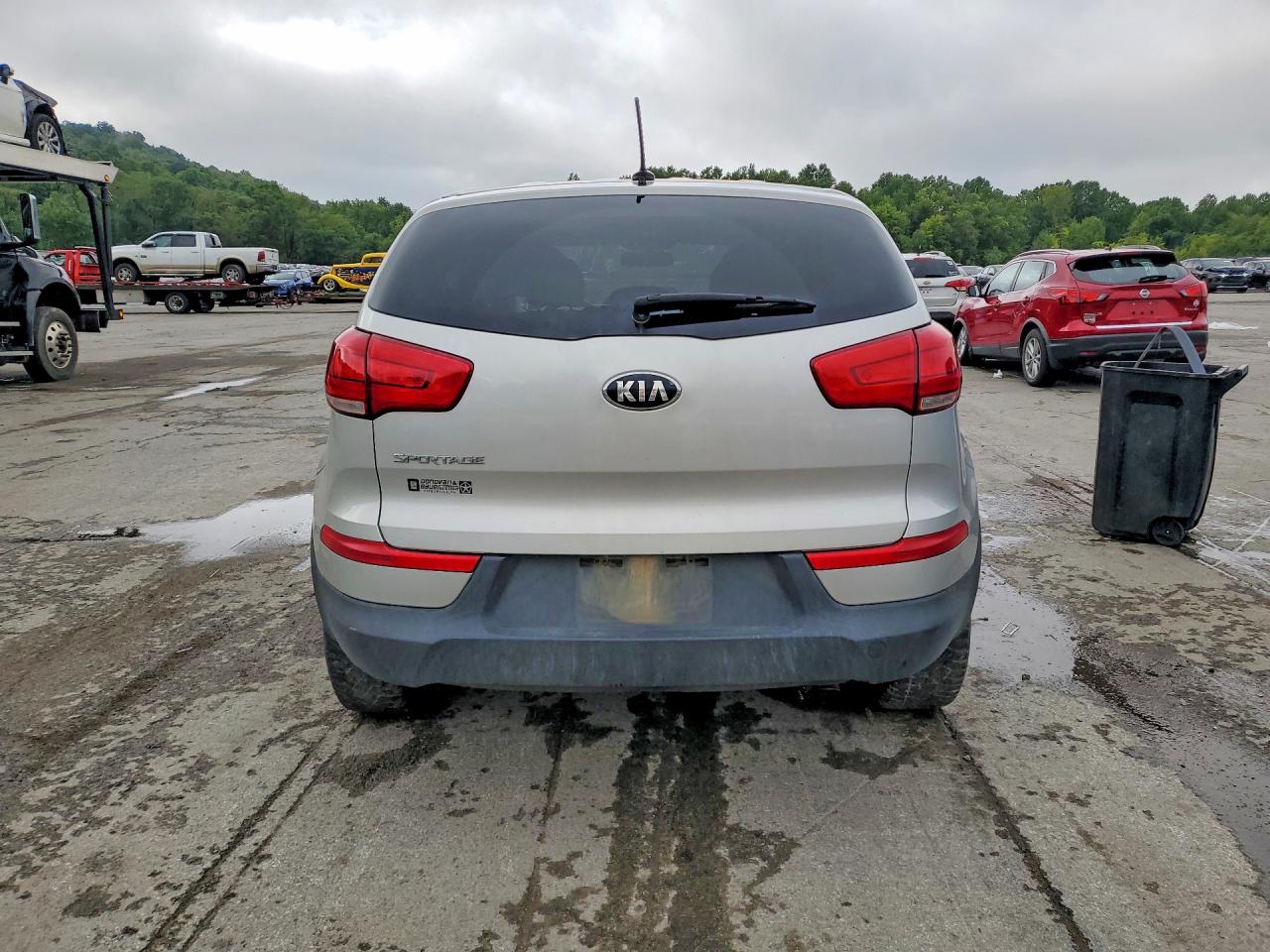 2015 Kia Sportage Lx Silver vin: KNDPBCAC9F7780356