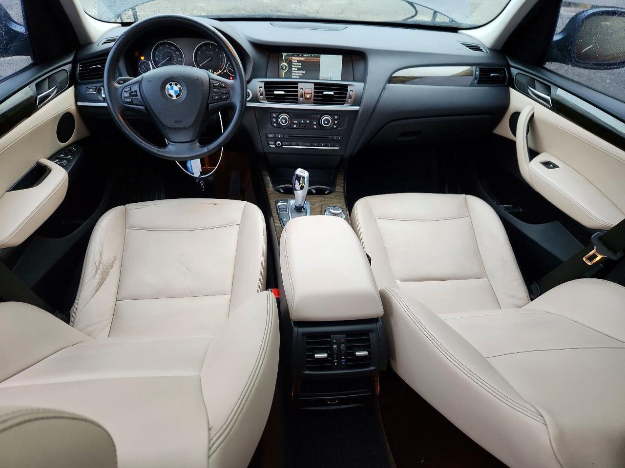 2013 Bmw X3 Xdrive28i Black vin: 5UXWX9C53D0A11177