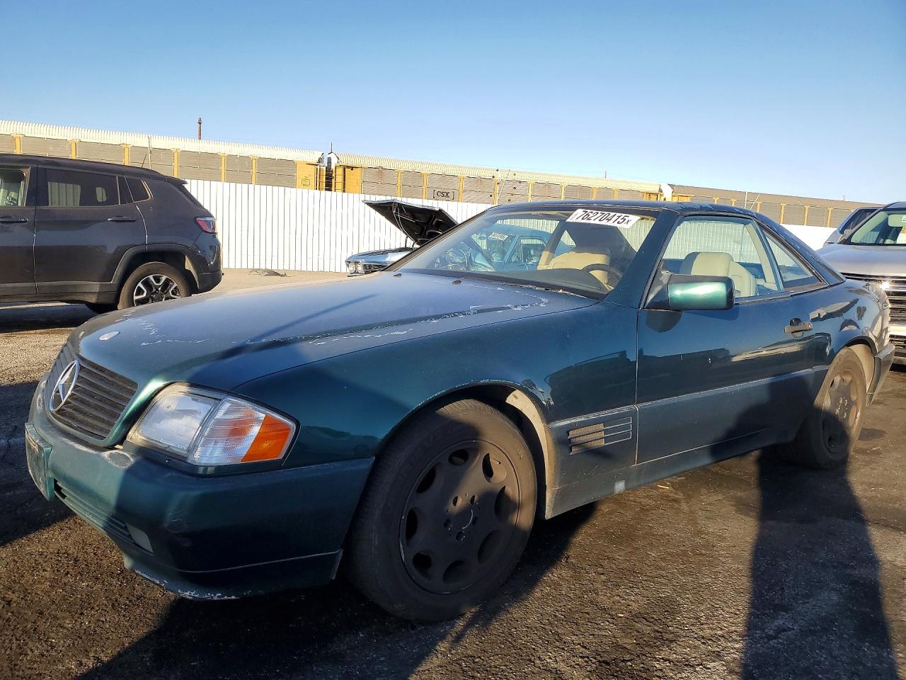 1994 Mercedes-benz Sl 320 Green vin: WDBFA63E0RF101243