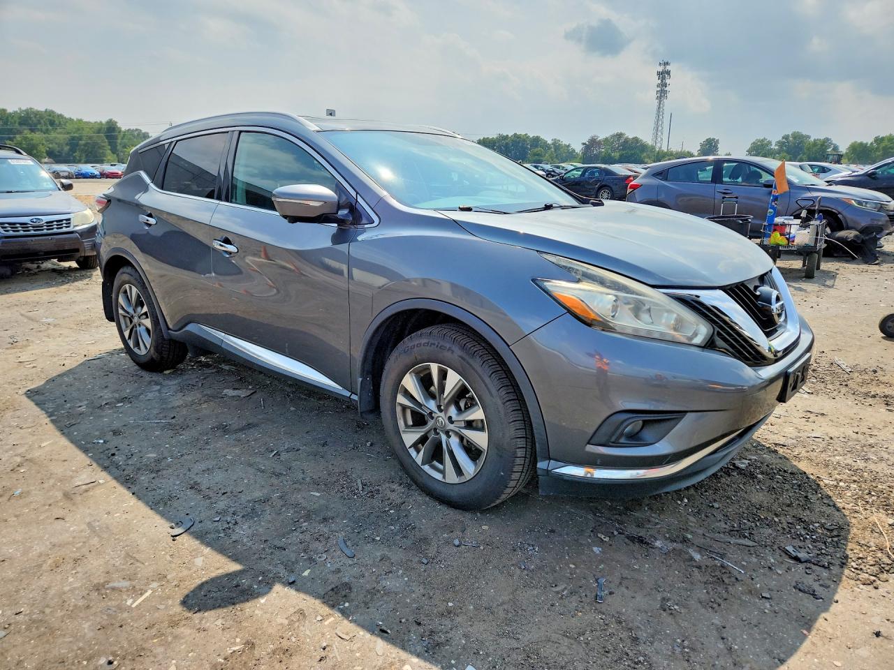 2015 Nissan Murano Sl Gray vin: 5N1AZ2MH3FN262835