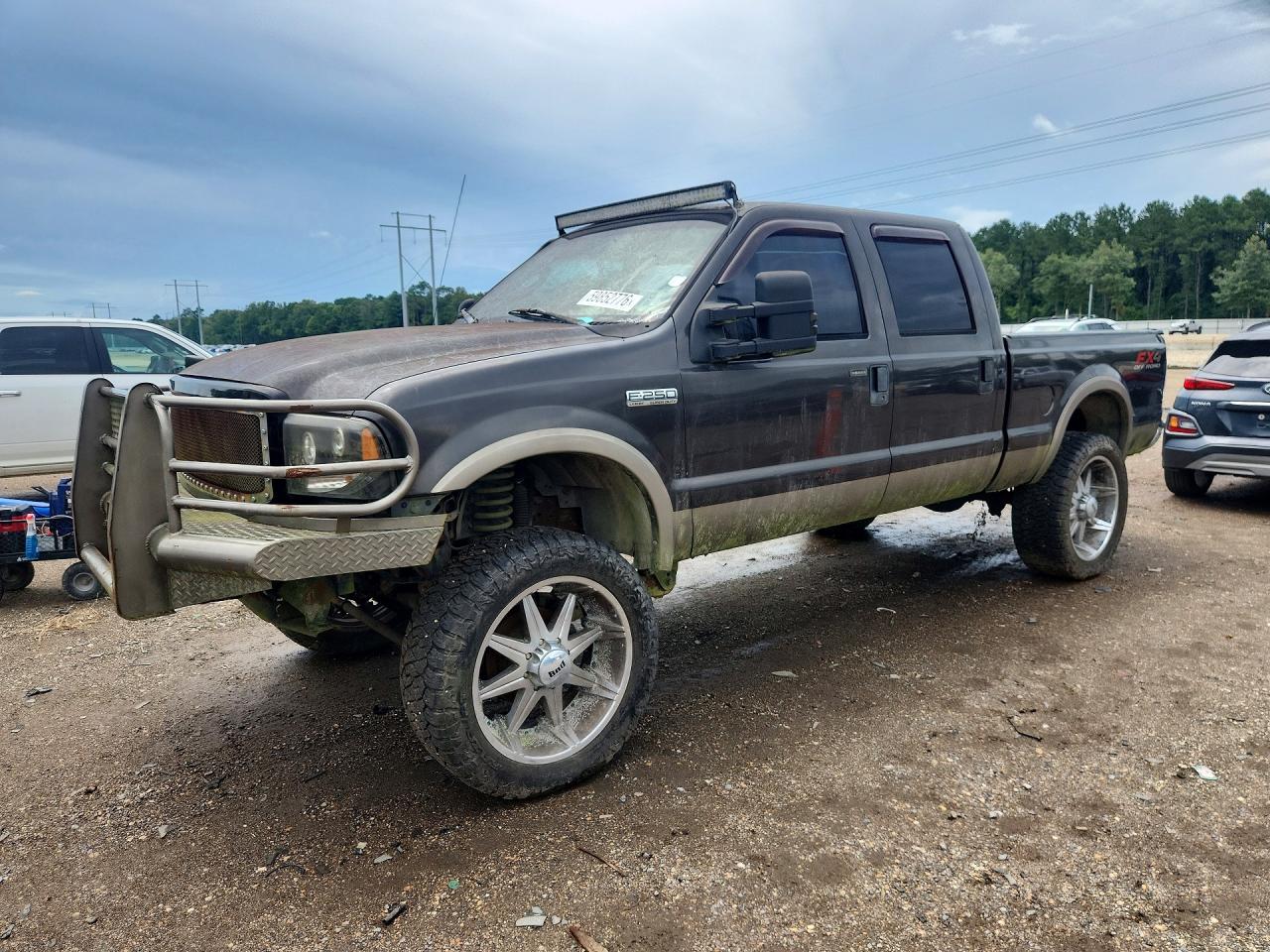 2007 Ford F250 Super Duty Gray vin: 1FTSW21P07EA40655