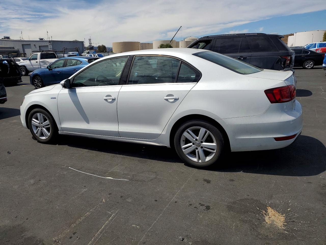 2013 Volkswagen Jetta Hybrid White vin: 3VW637AJ3DM251211