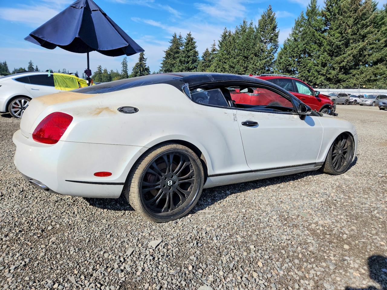 2005 Bentley Continental Gt White vin: SCBCR63W95C027812